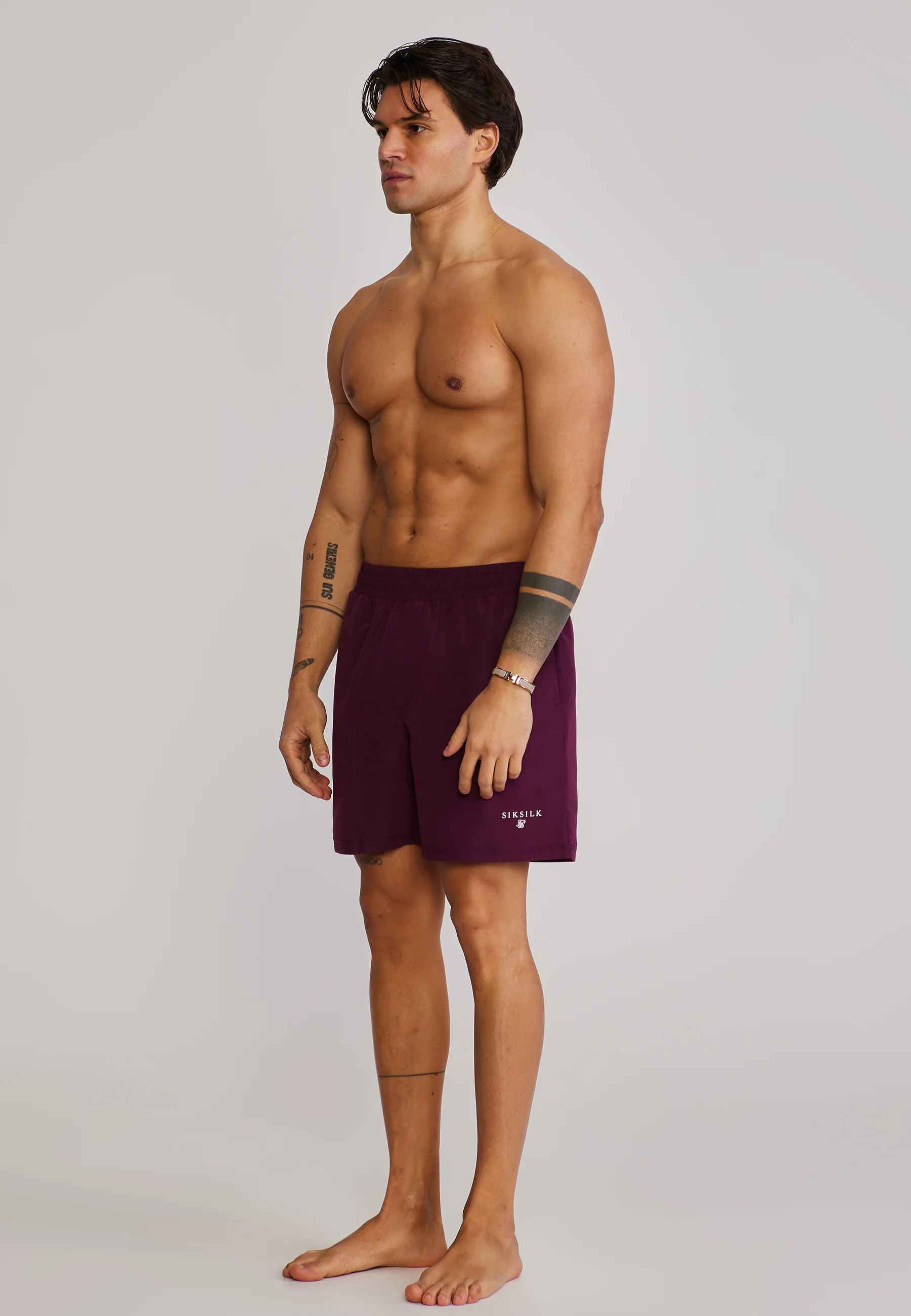 Burgundy Swim Shorts - Image 4
