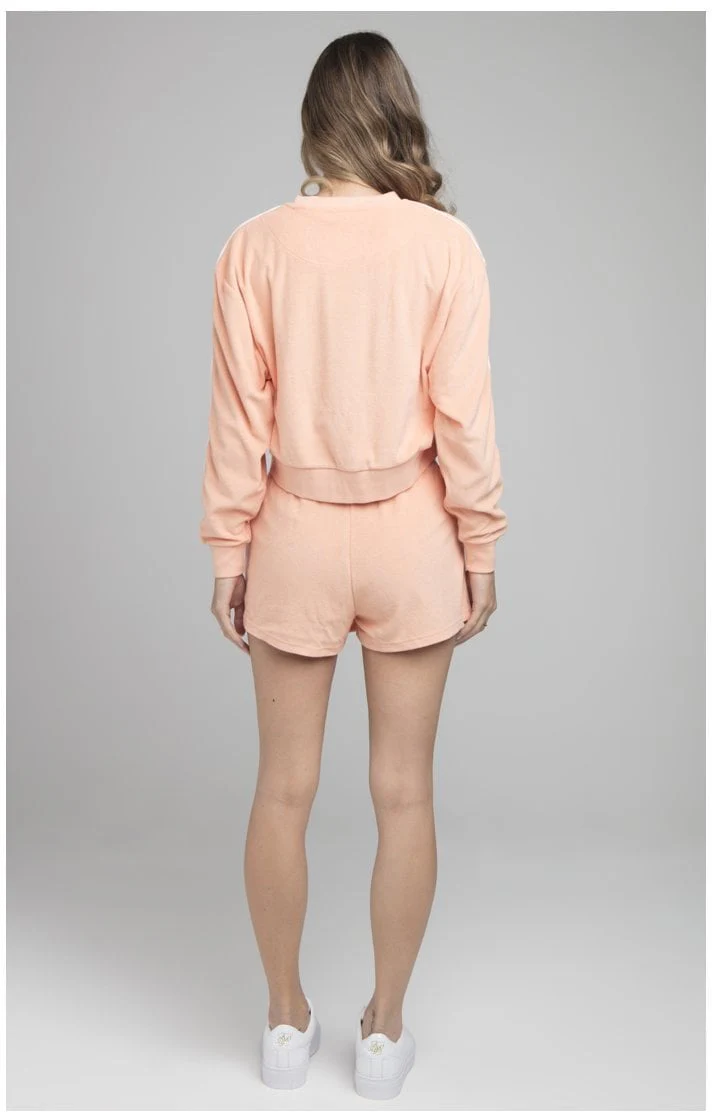 SikSilk Synergy Crop Sweat - Peach - Image 6