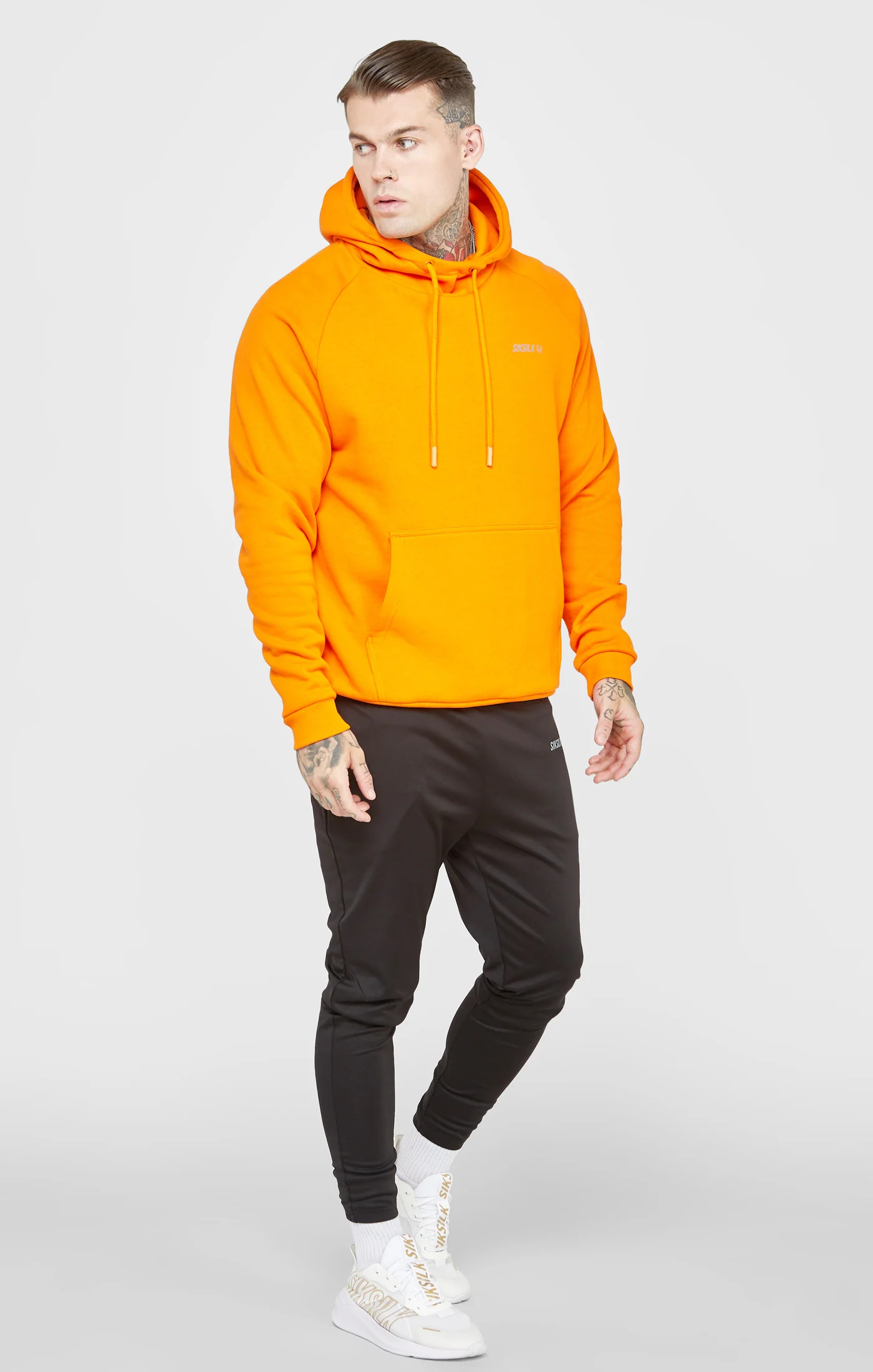 Orange Sports Hoodie - Image 4