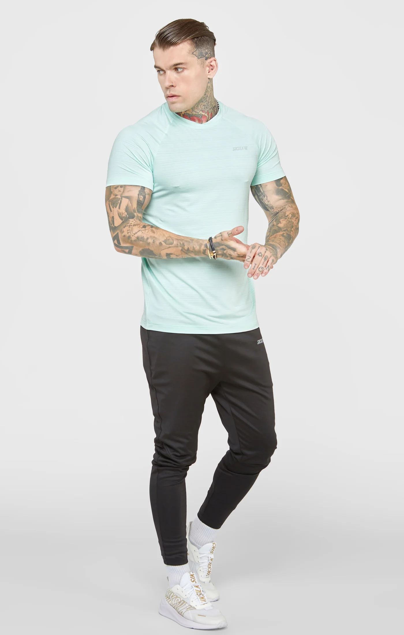 Blue Sports Textured Look T-Shirt - Image 4