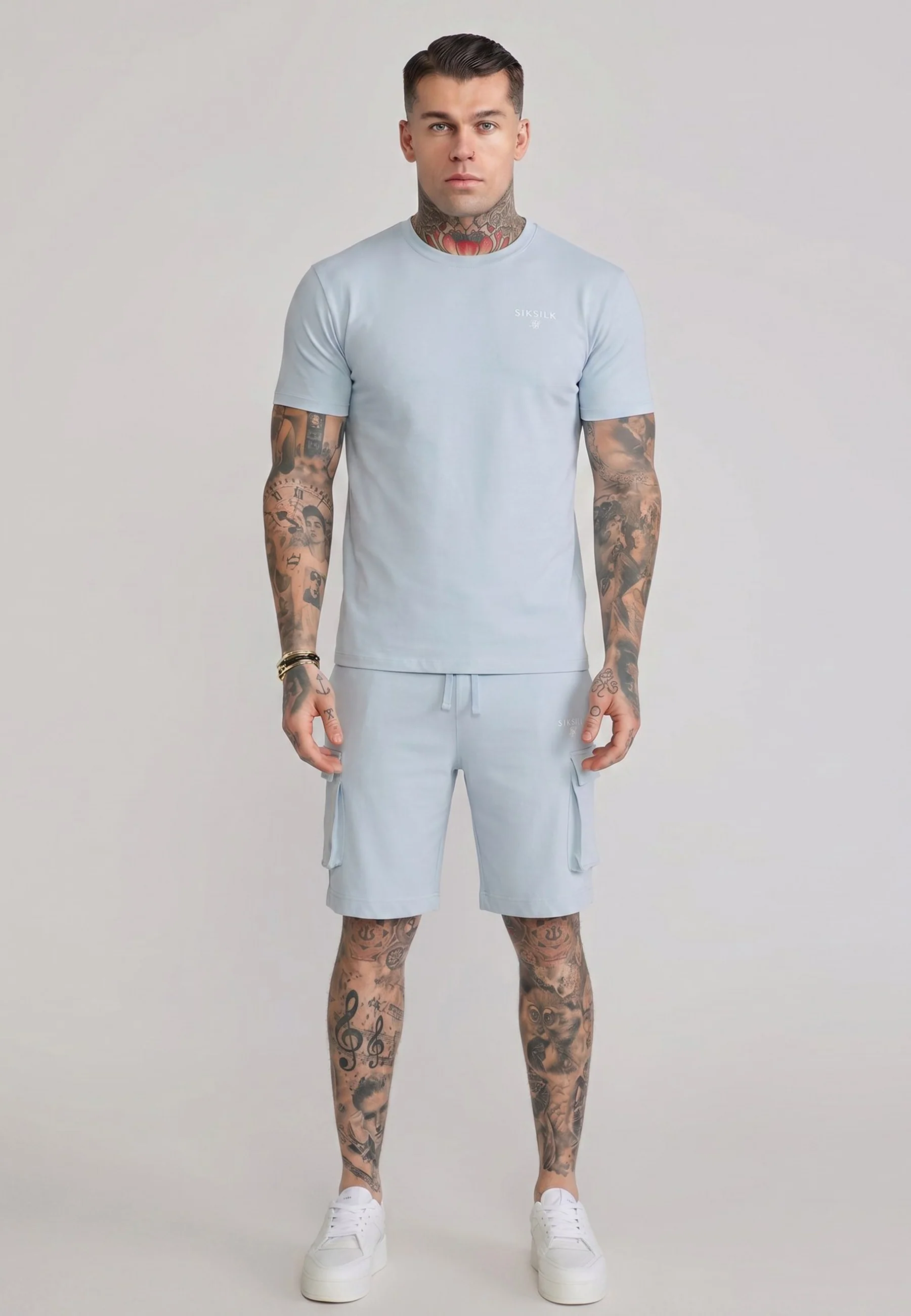 Blue T-Shirt and Shorts Set