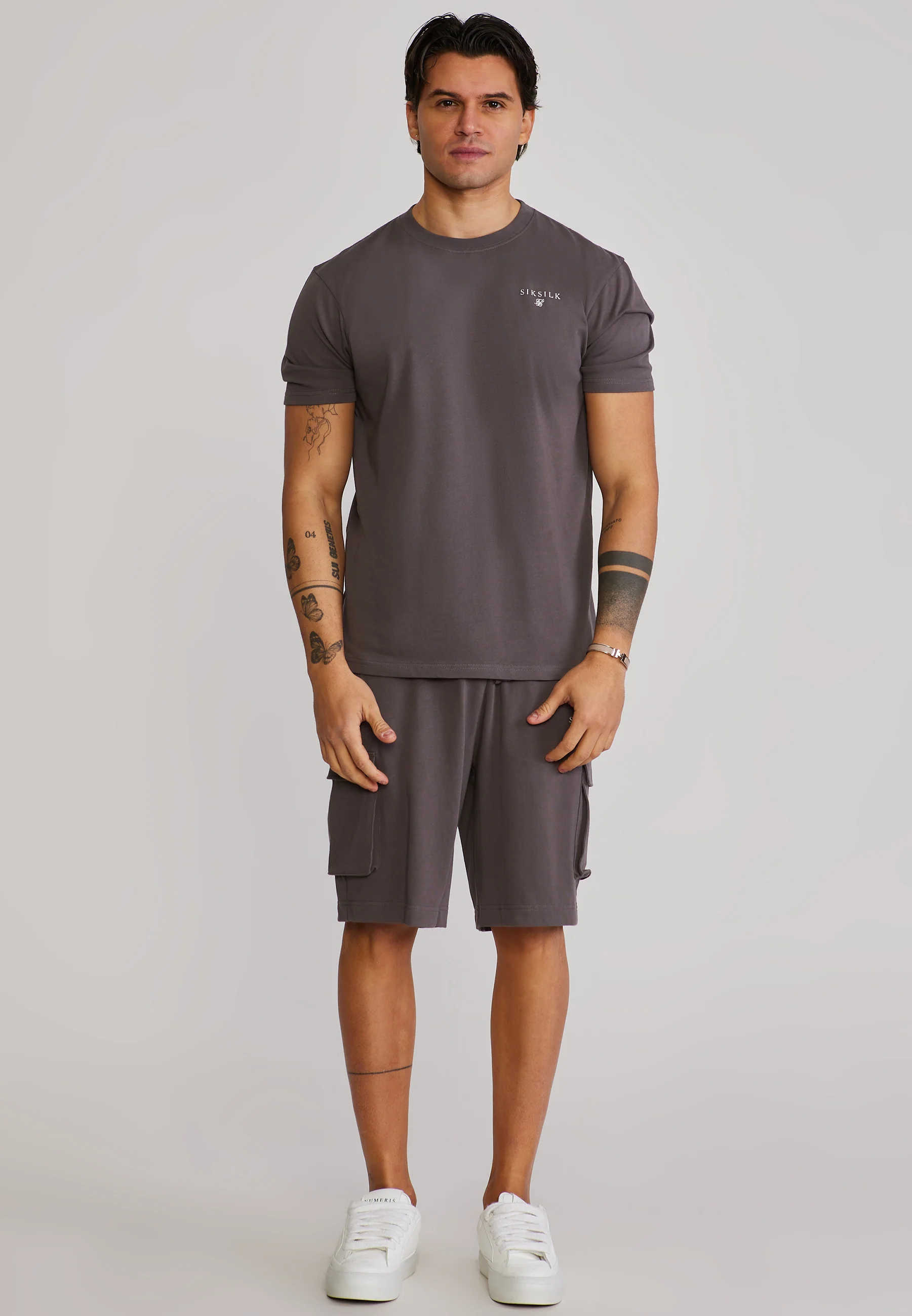 Brown T-Shirt and Shorts Set