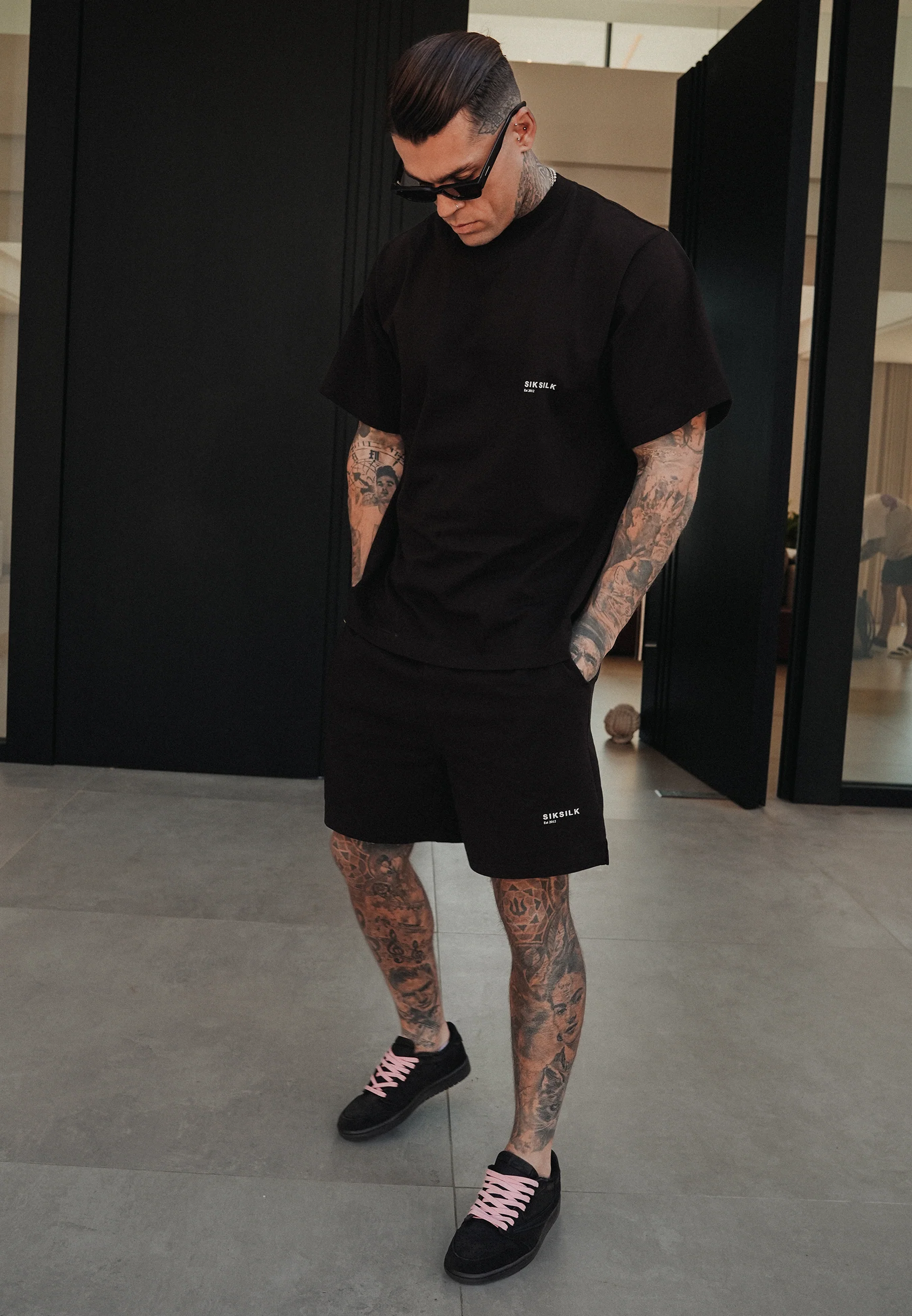 Brown T-Shirt and Shorts Set