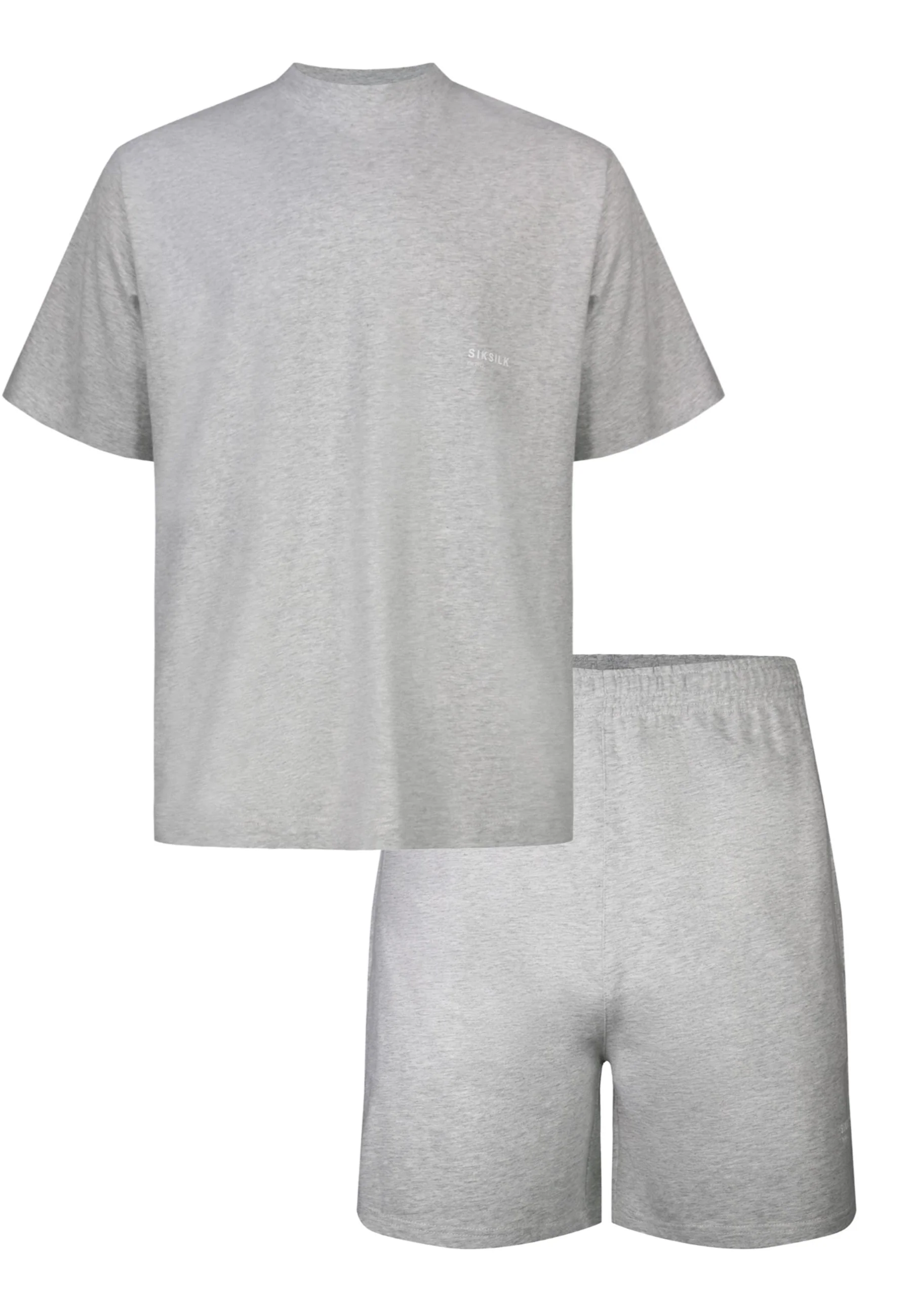 Grey Marl T-Shirt and Shorts Set - Image 6