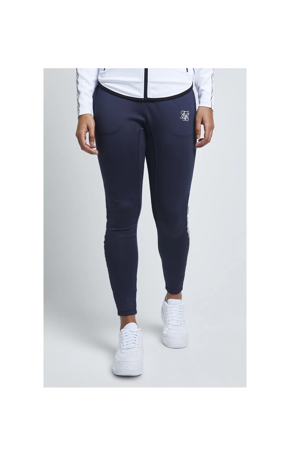 SikSilk Tape Athlete Track Pants - Ebony - Image 3