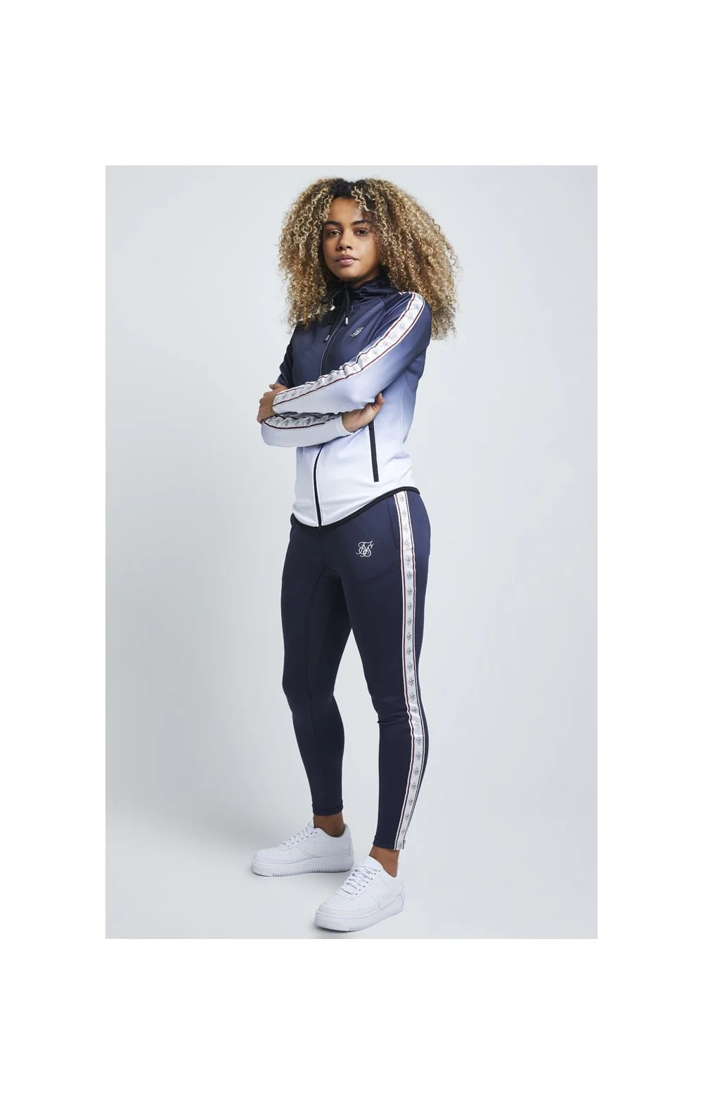 SikSilk Tape Athlete Track Pants - Ebony - Image 7