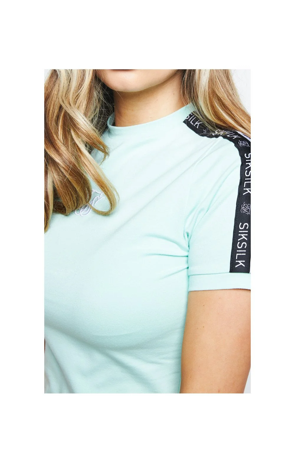 SikSilk Tape Bodycon Dress - Mint - Image 2