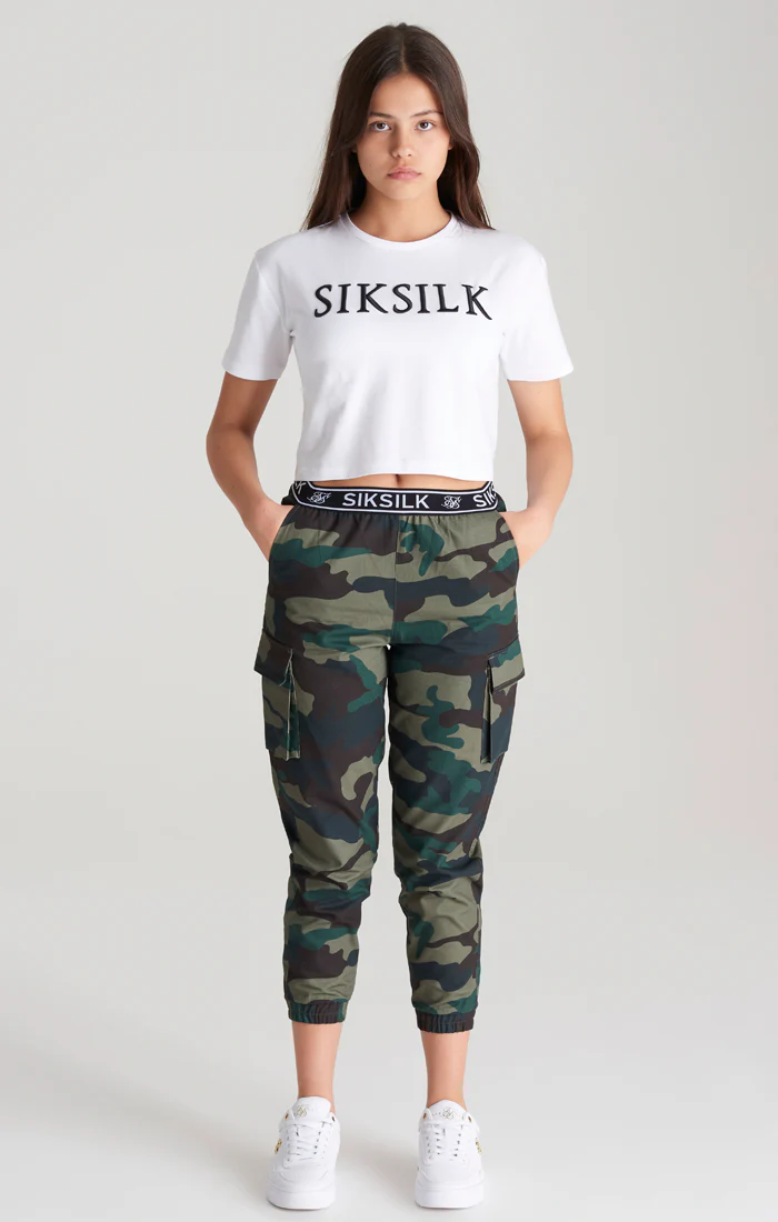 Girls Camo Taped Cargo Pant - Image 4