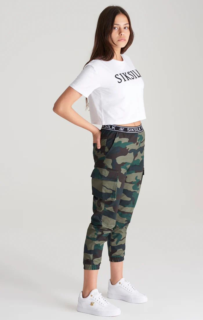 Girls Camo Taped Cargo Pant - Image 6