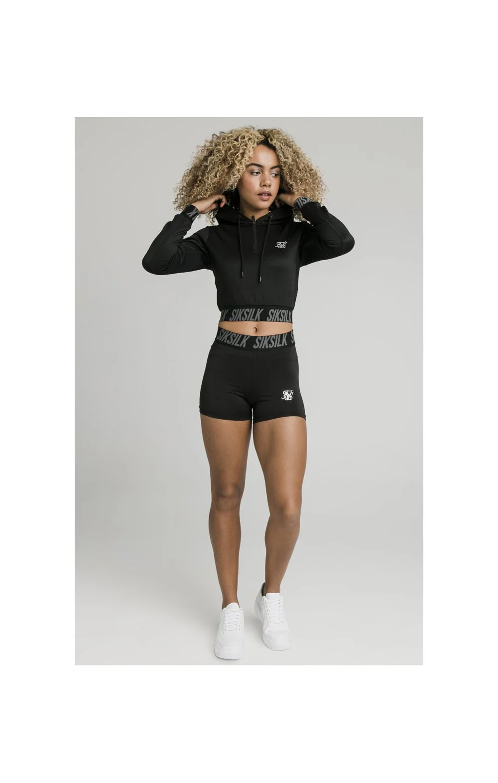 SikSilk Tape Gym Shorts - Black - Image 10
