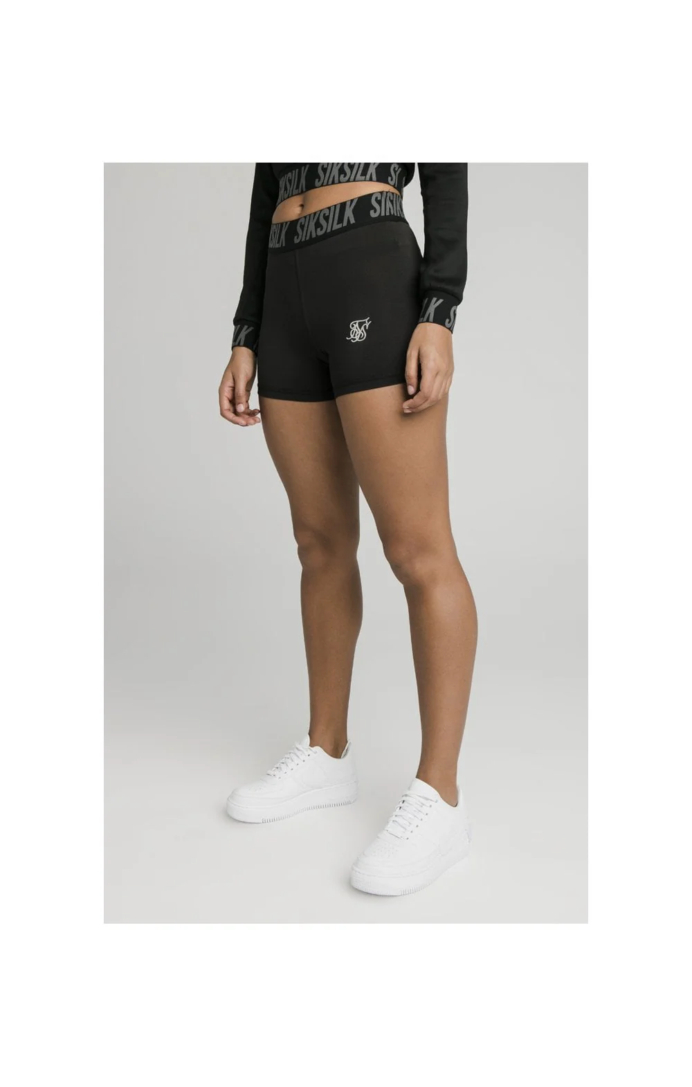 SikSilk Tape Gym Shorts - Black - Image 2