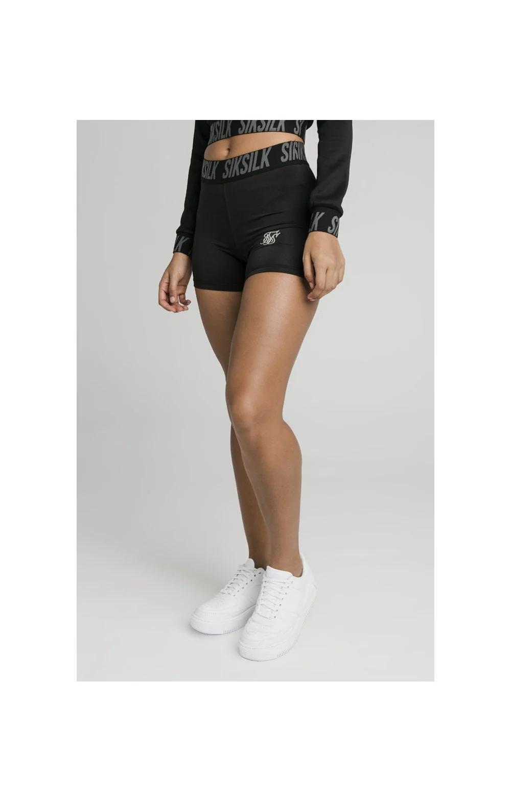 SikSilk Tape Gym Shorts - Black - Image 3