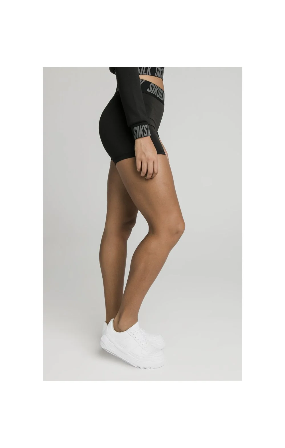 SikSilk Tape Gym Shorts - Black - Image 4