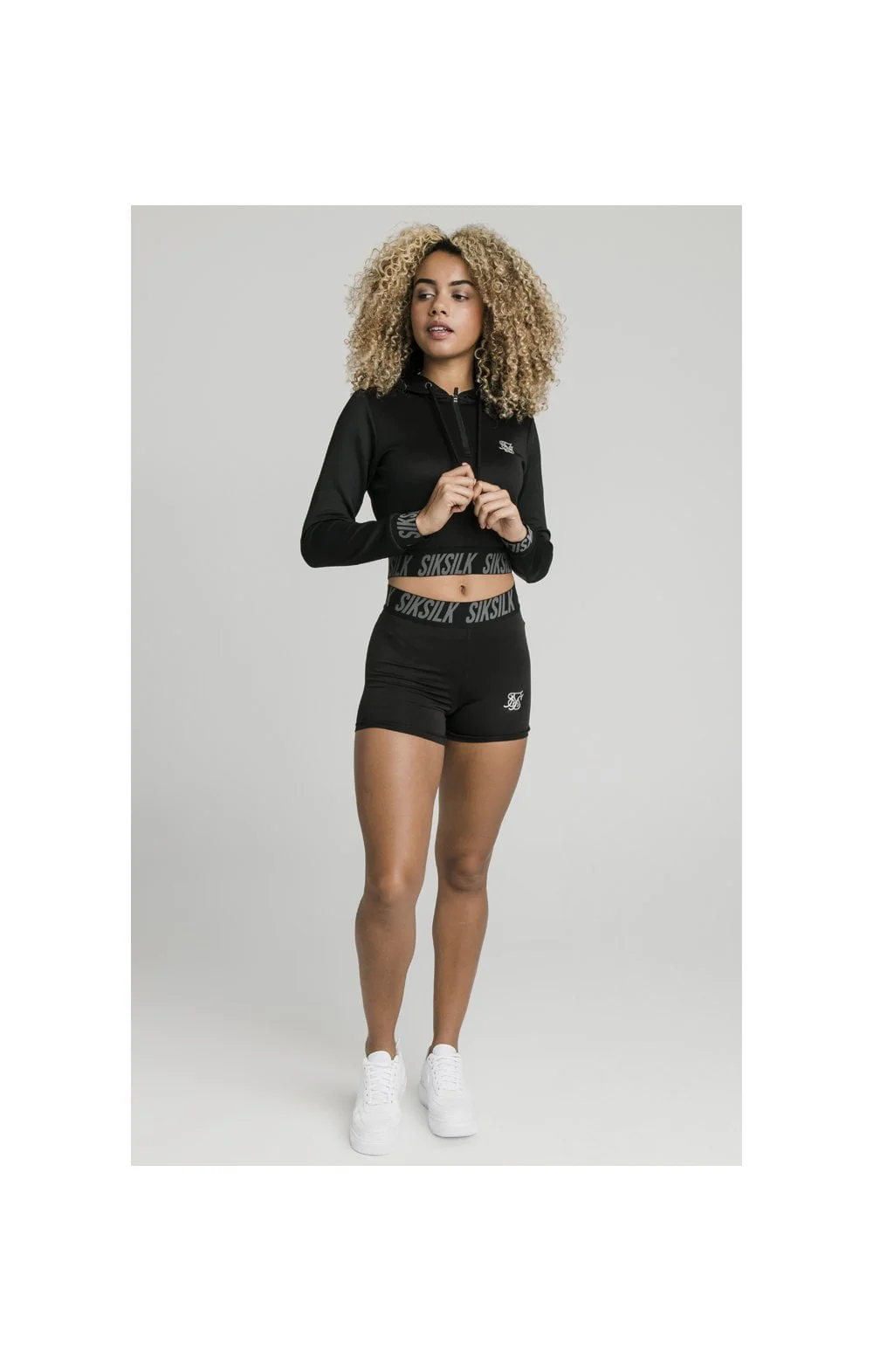 SikSilk Tape Gym Shorts - Black - Image 6