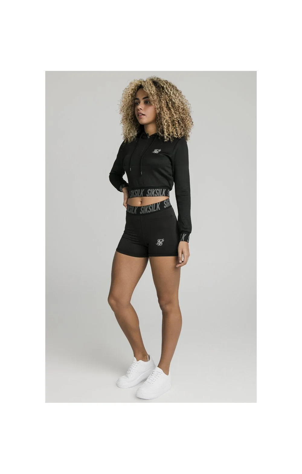 SikSilk Tape Gym Shorts - Black - Image 7
