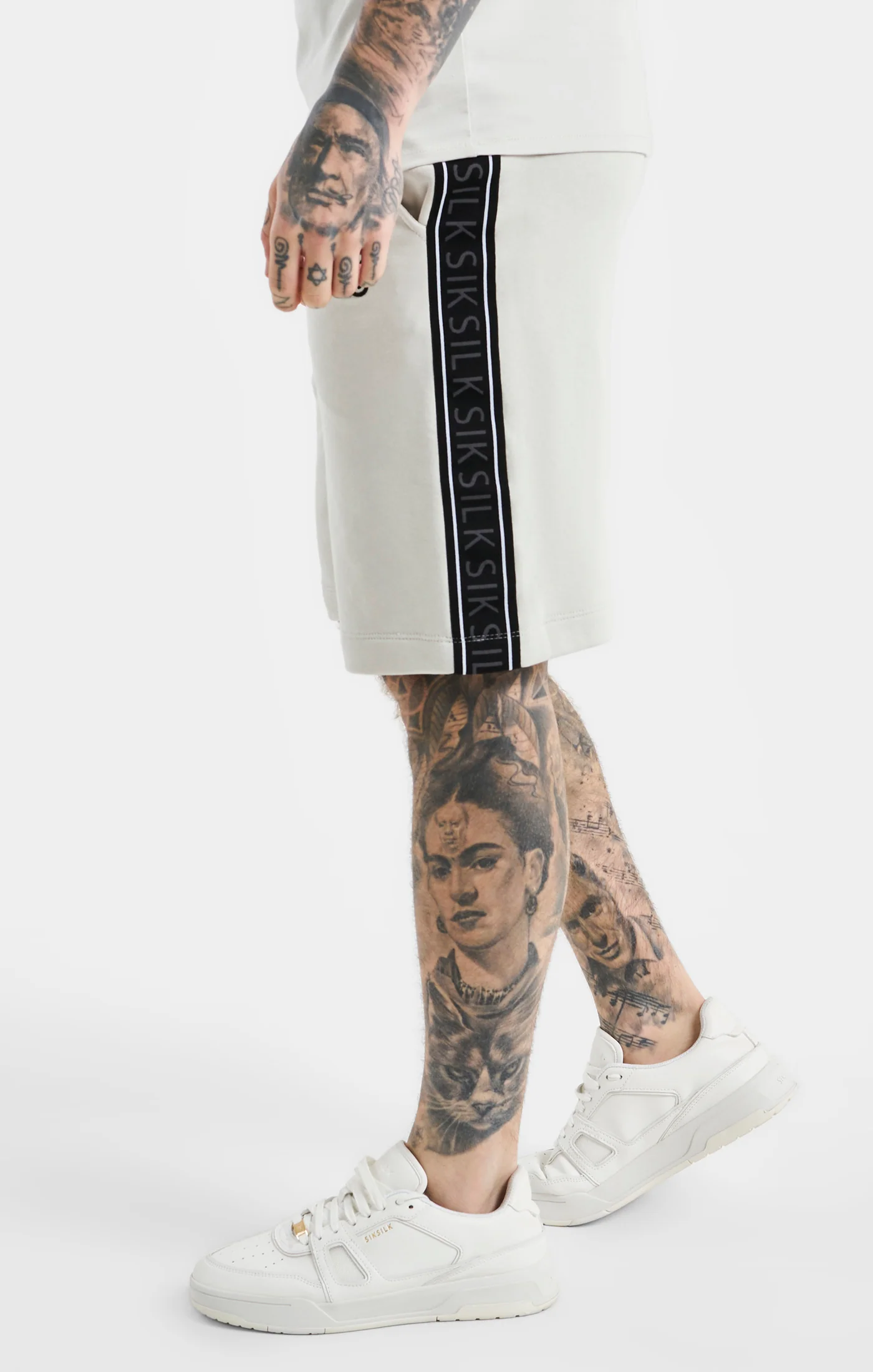 SikSilk Tape Shorts - Grey - Image 2