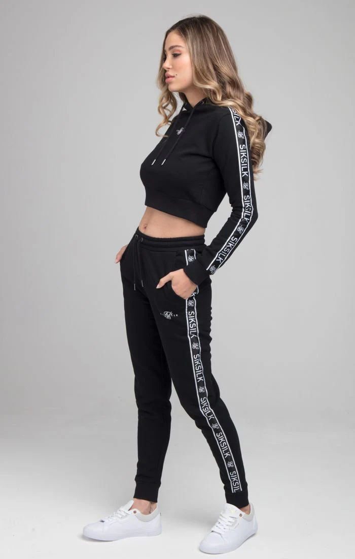 SikSilk Tape Track Pant - Black - Image 2
