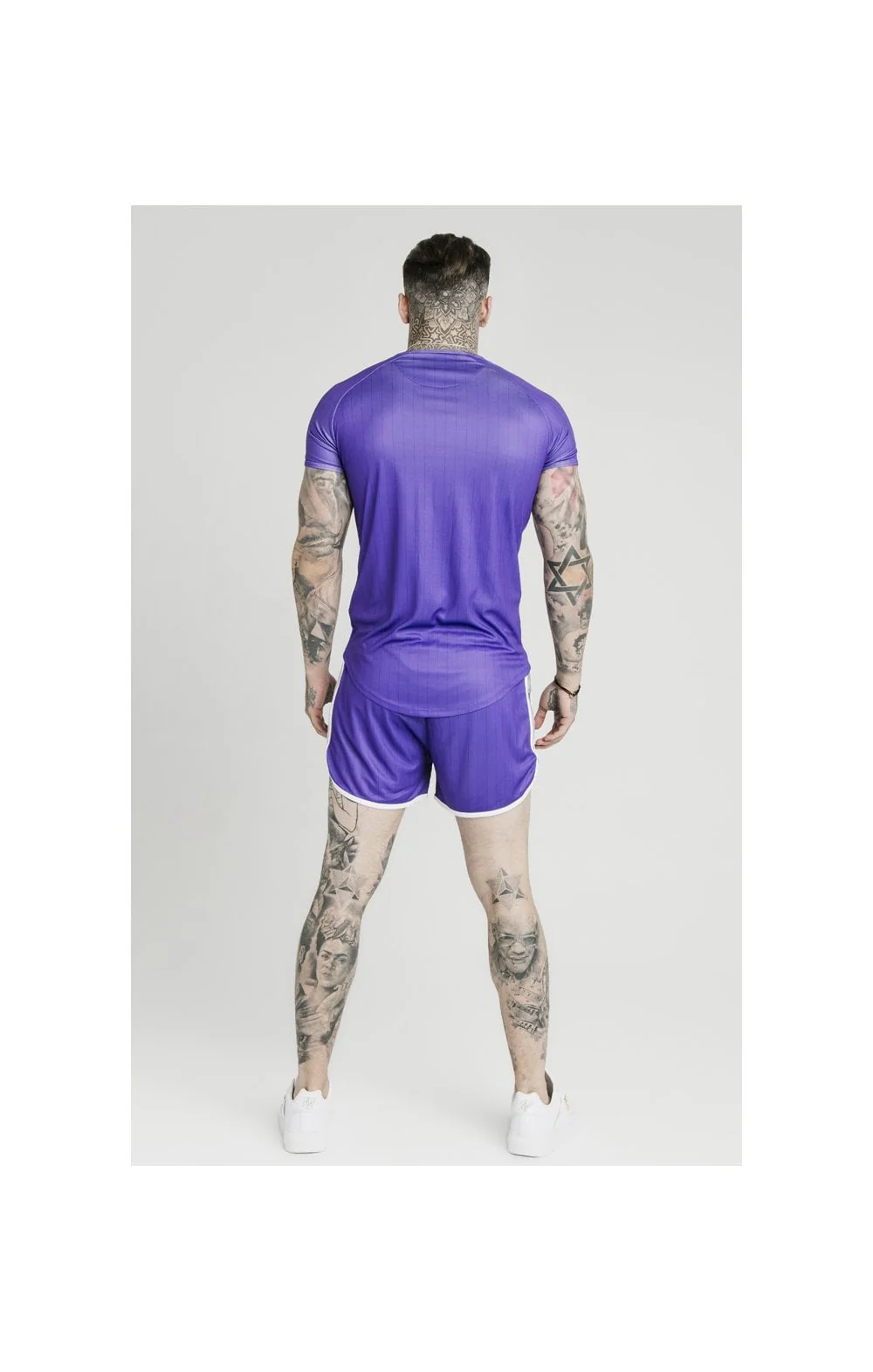 SikSilk Tape Trials Gym Tee – Purple - Image 4