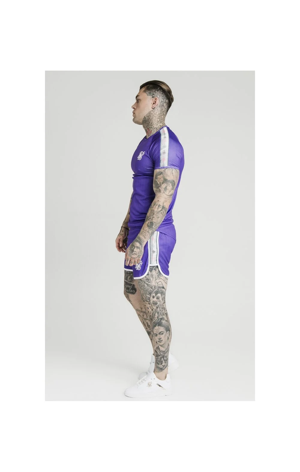 SikSilk Tape Trials Gym Tee – Purple - Image 5