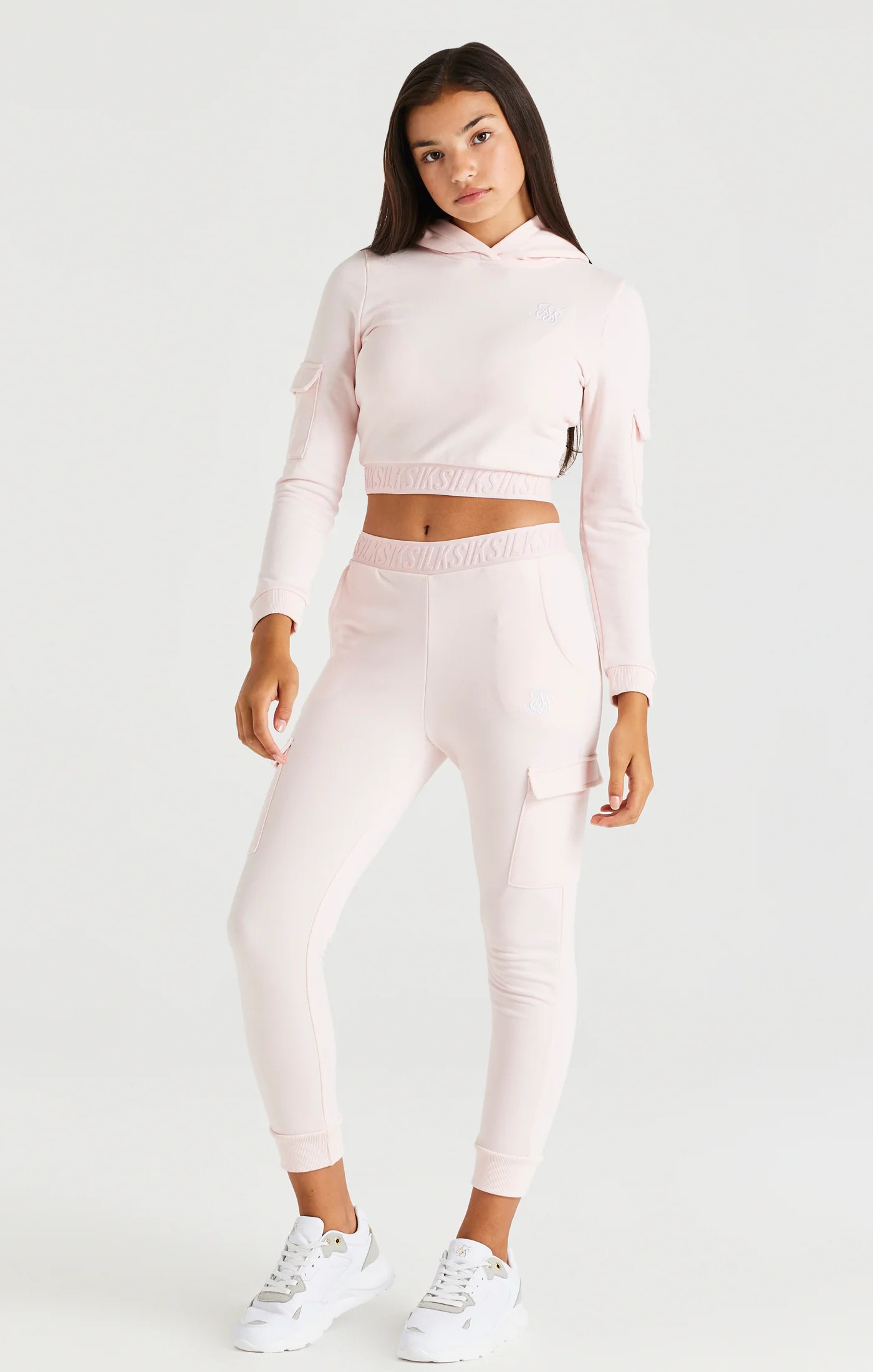 SikSilk Taped Cargo Pants - Pink - Image 4