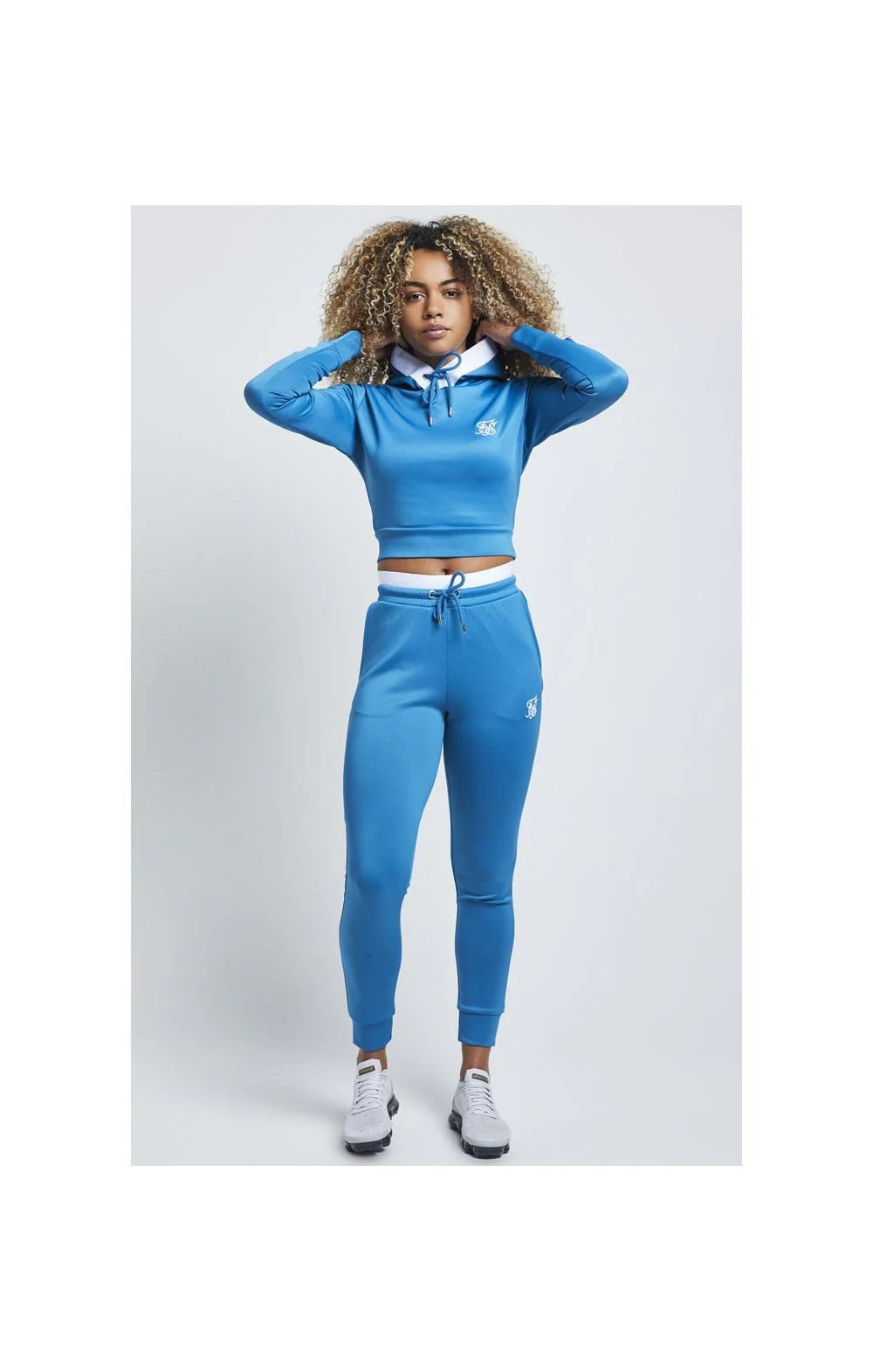 SikSilk Taped Hood Track Top - Celestial - Image 6