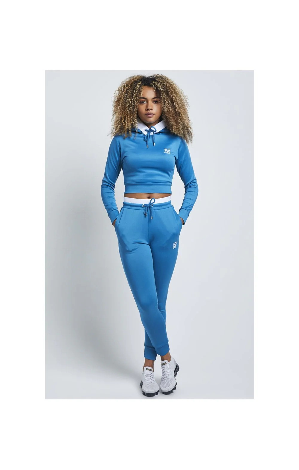 SikSilk Taped Hood Track Top - Celestial - Image 7