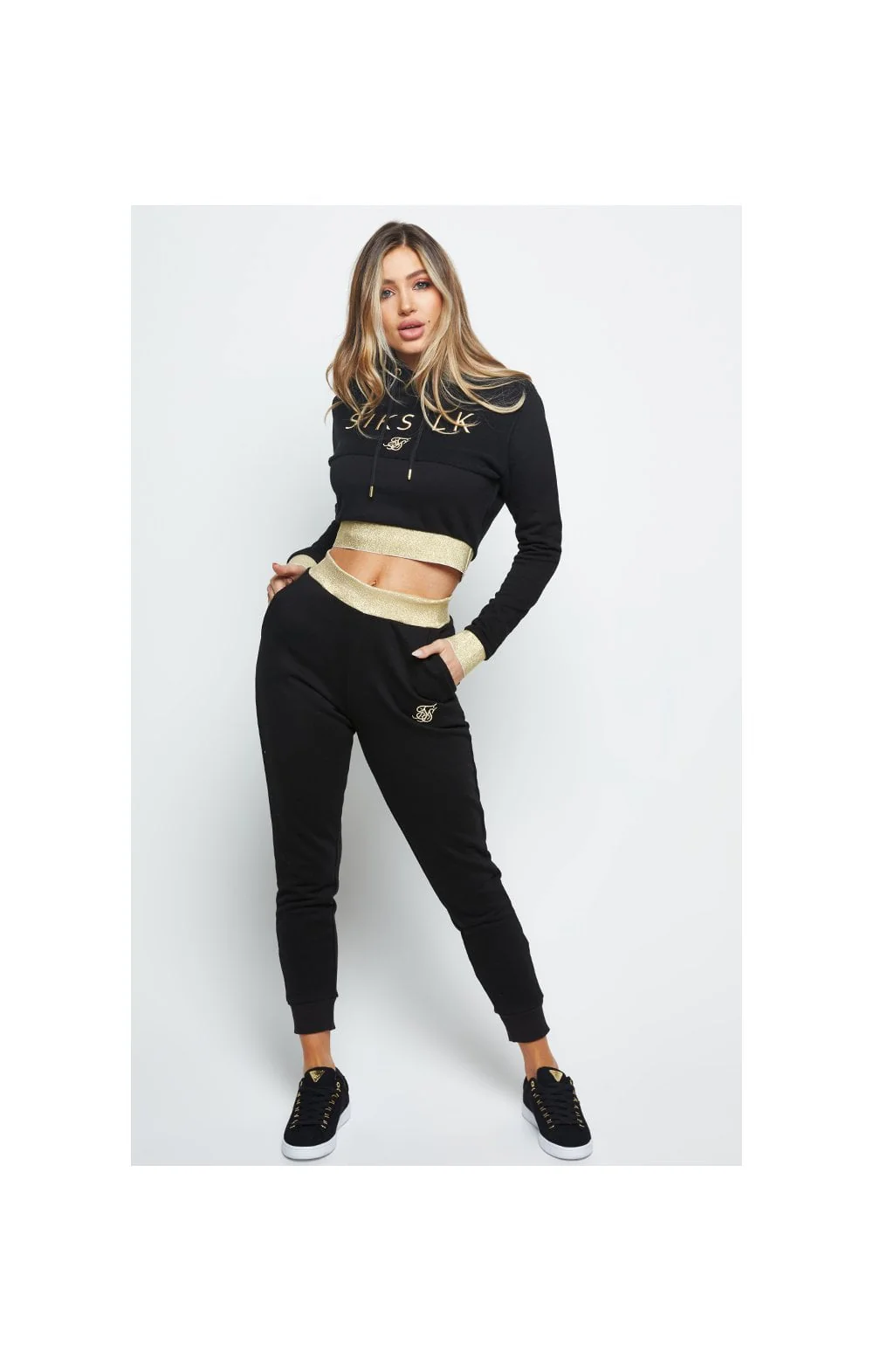SikSilk Taped Jogger - Black - Image 4