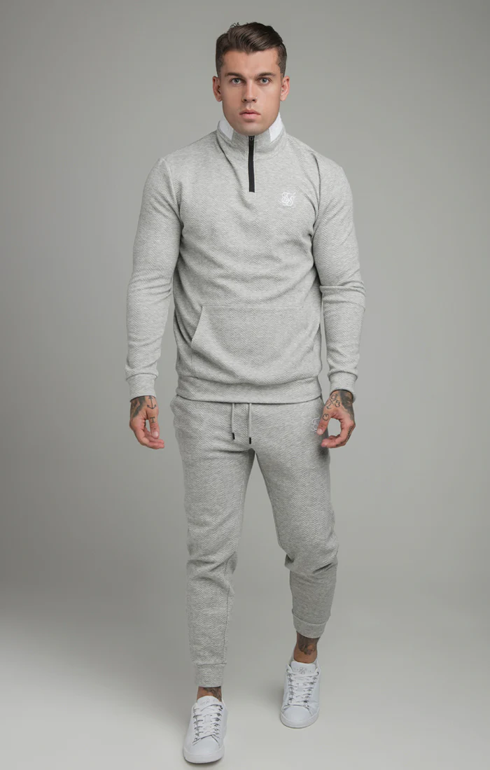 Grey Taped Quarter Zip - Image 3