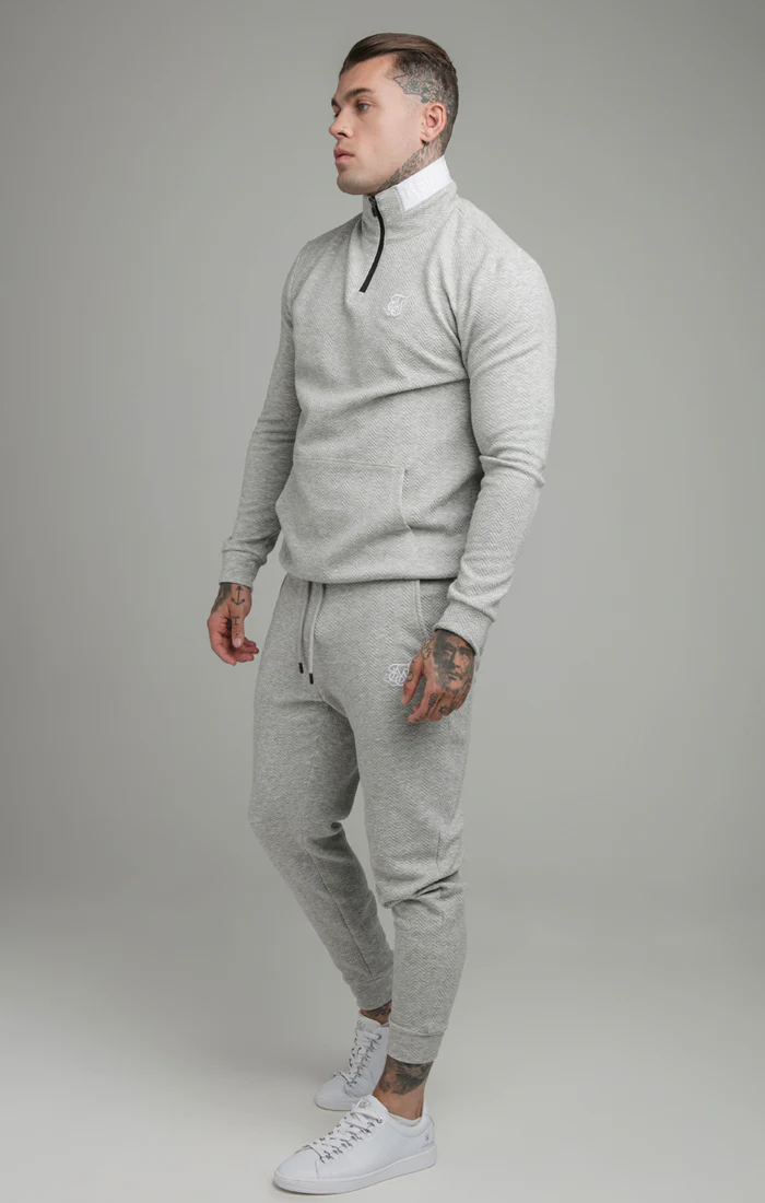 Grey Taped Quarter Zip - Image 4
