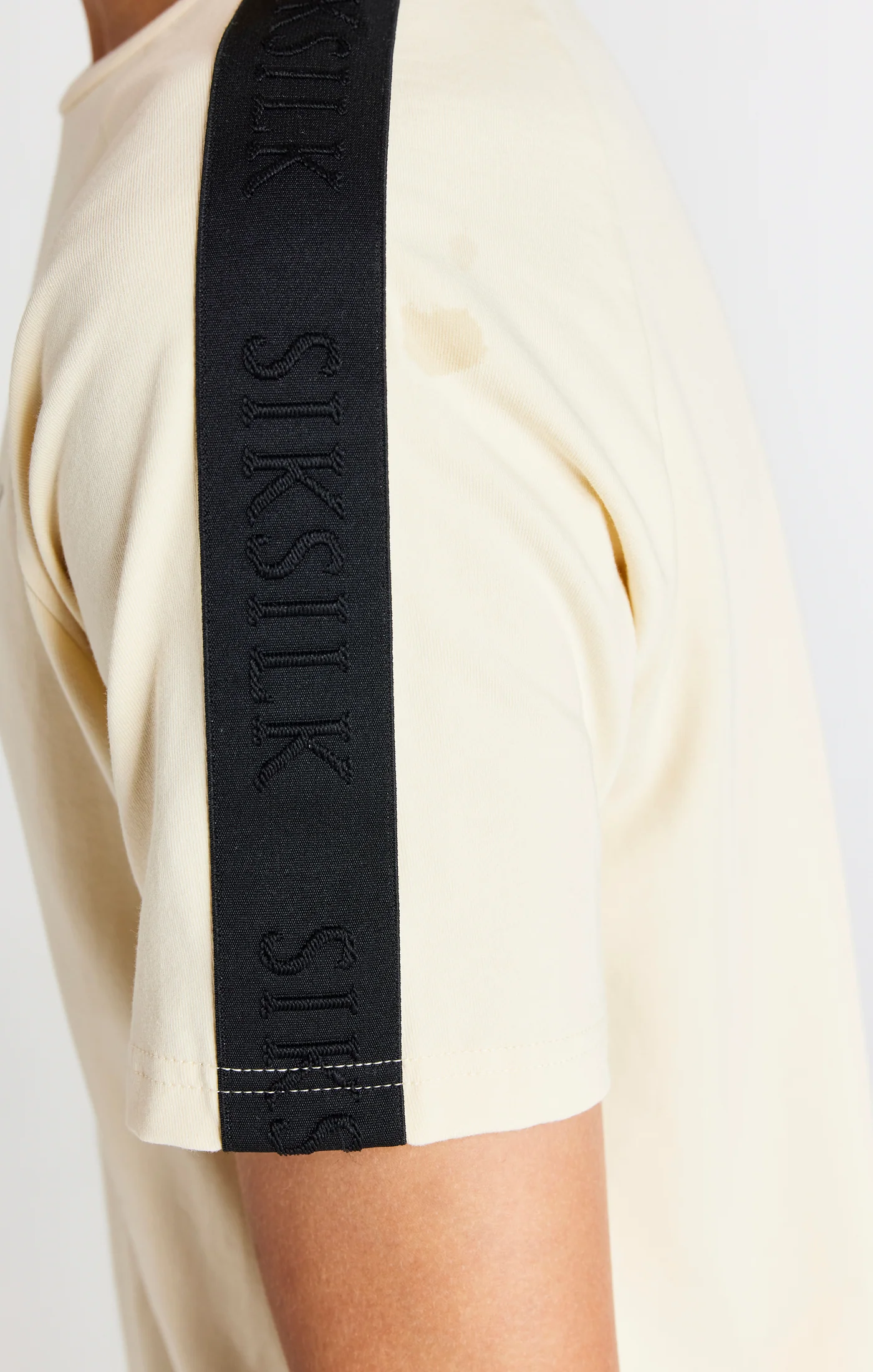 Boys Beige Taped Raglan T-Shirt - Image 6