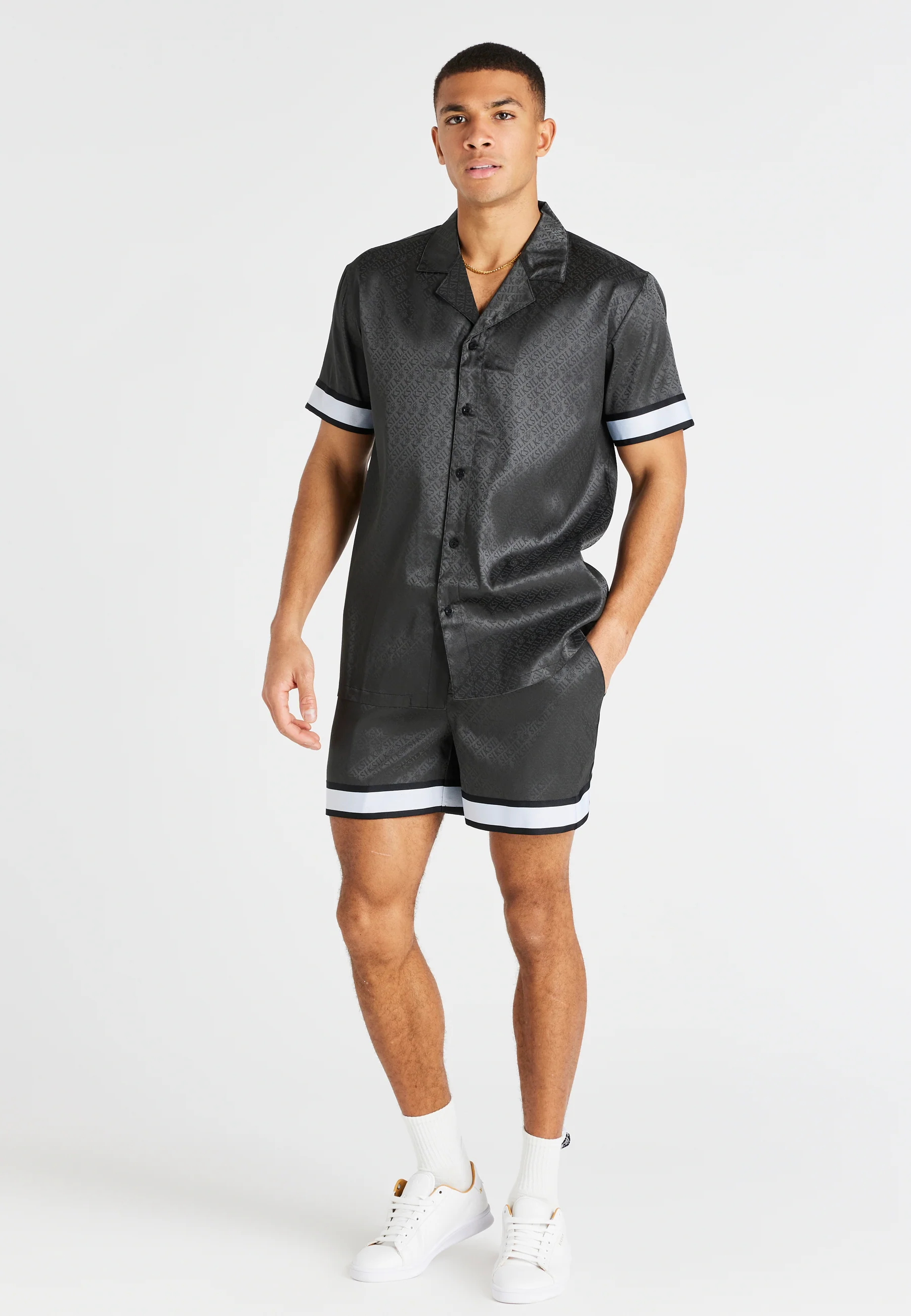 Grey Taped Smart Short - Image 3