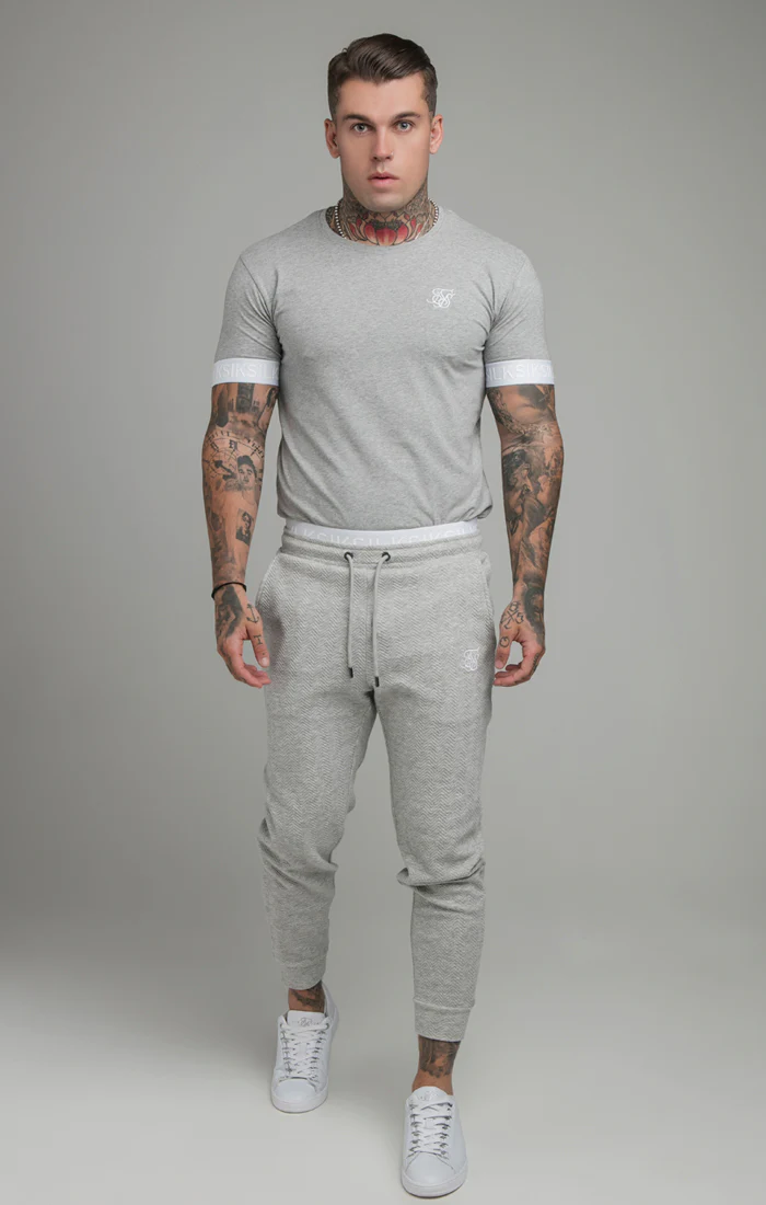 Grey Elastic Cuff T-Shirt - Image 4