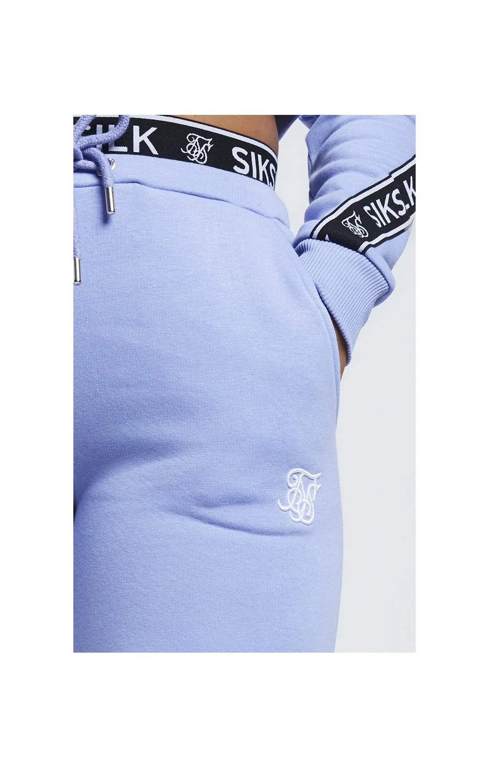 SikSilk Taped Waist Jogger - Violet - Image 2