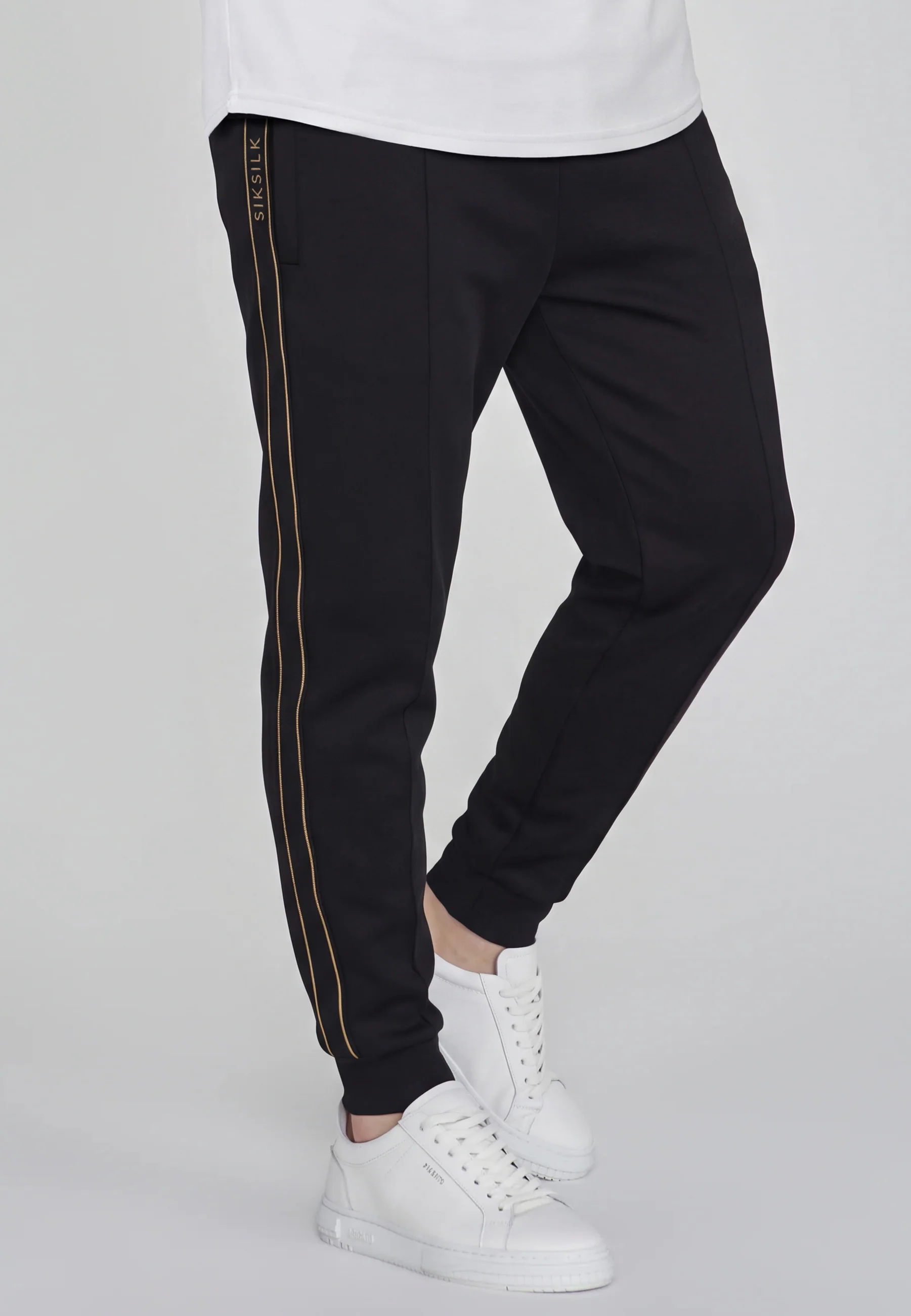 Black Tapered Joggers - Image 3