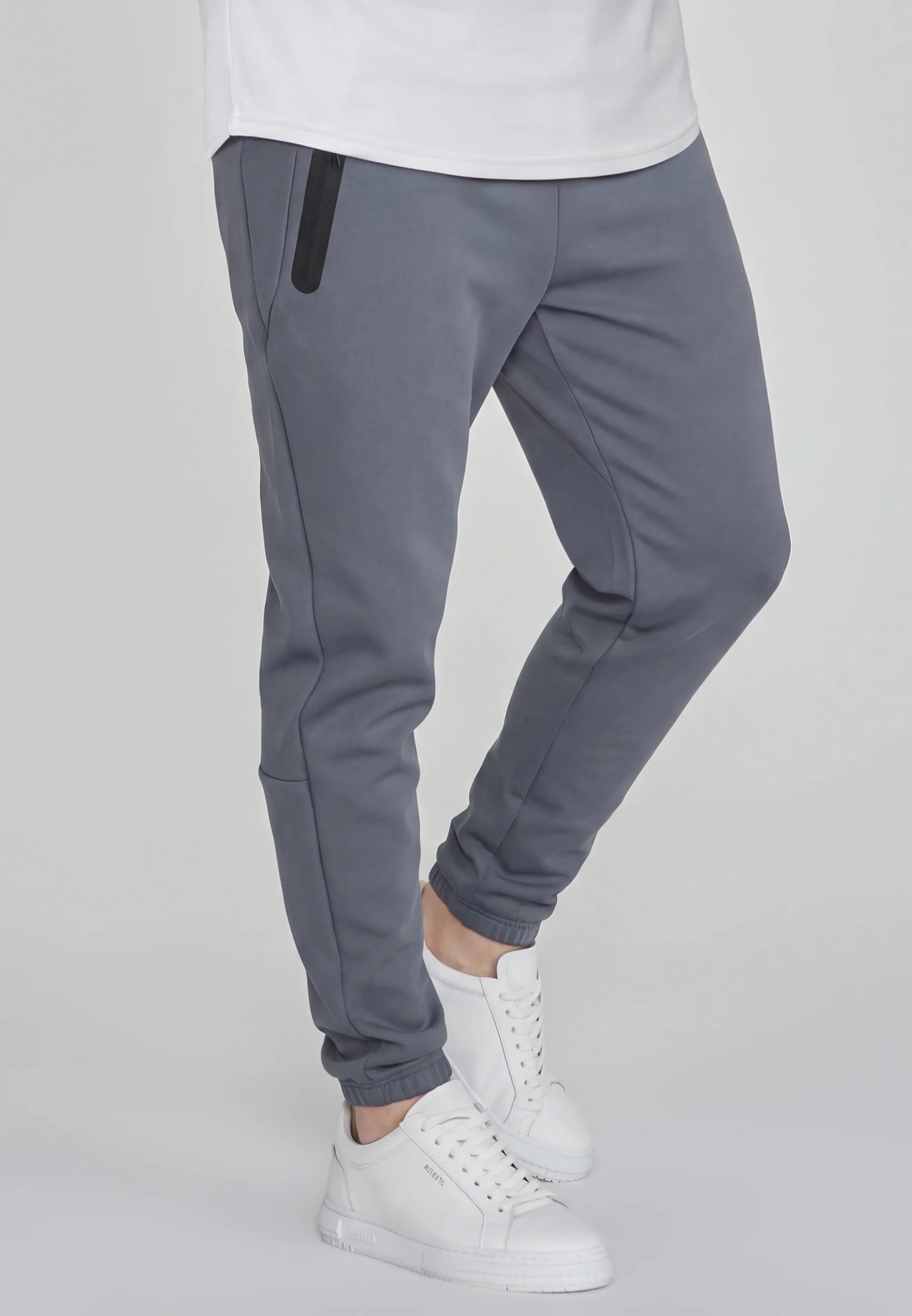 Blue Tapered Joggers - Image 3