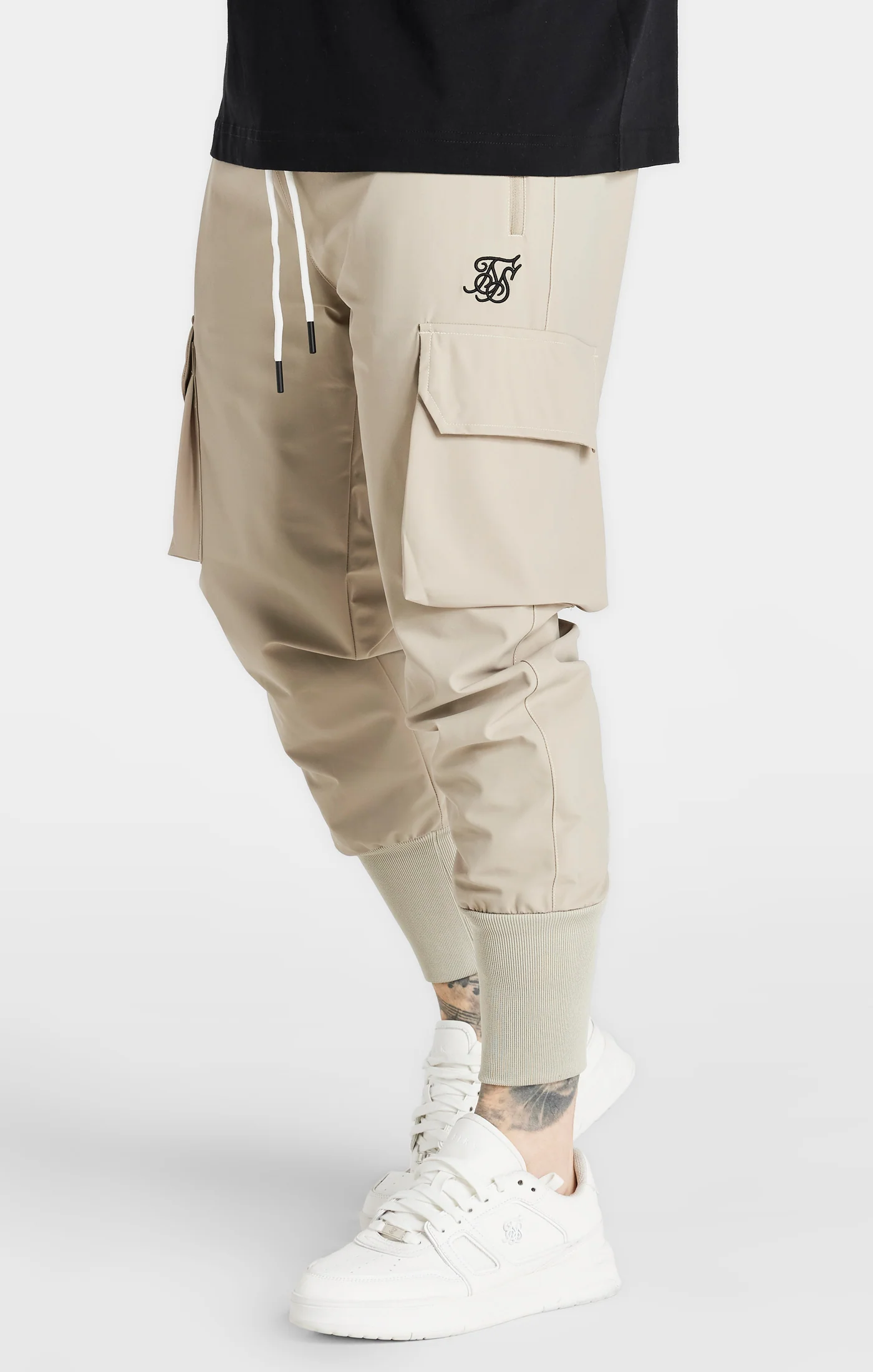 Beige Tech Cargo Pant