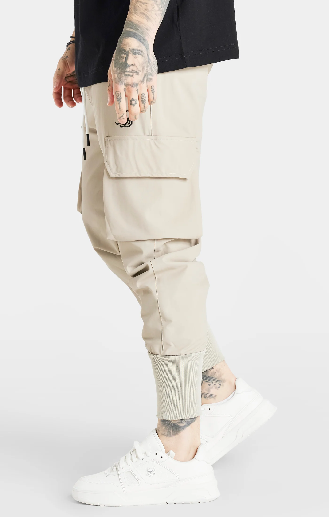 Beige Tech Cargo Pant - Image 2