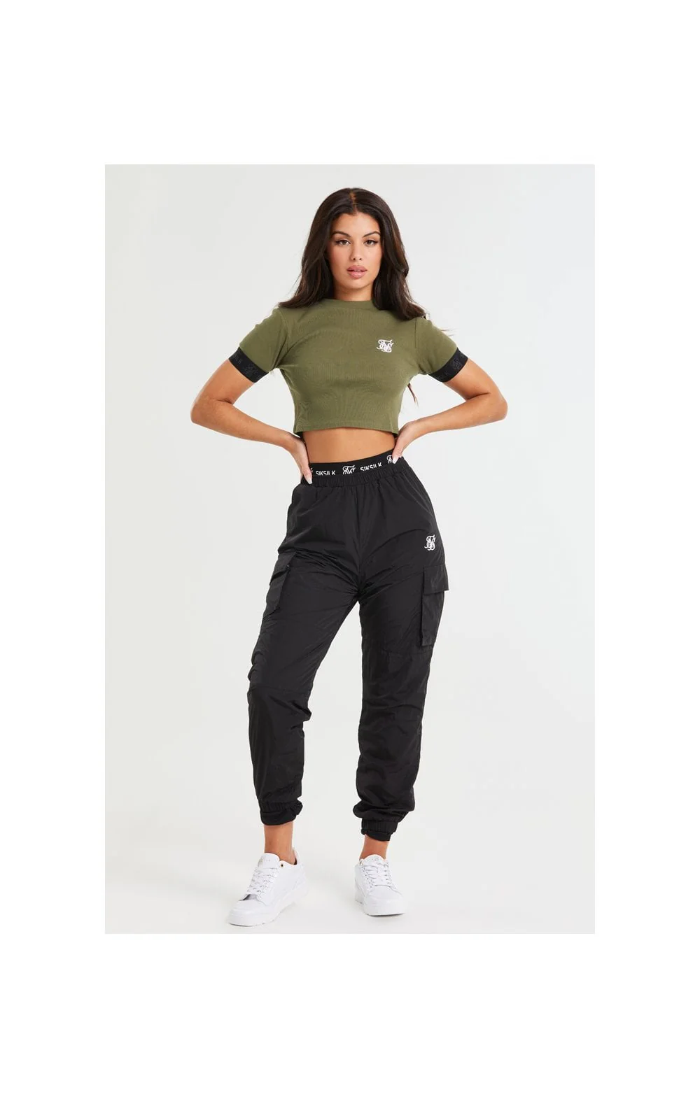 SikSilk Tech Cargo Pants - Black - Image 6