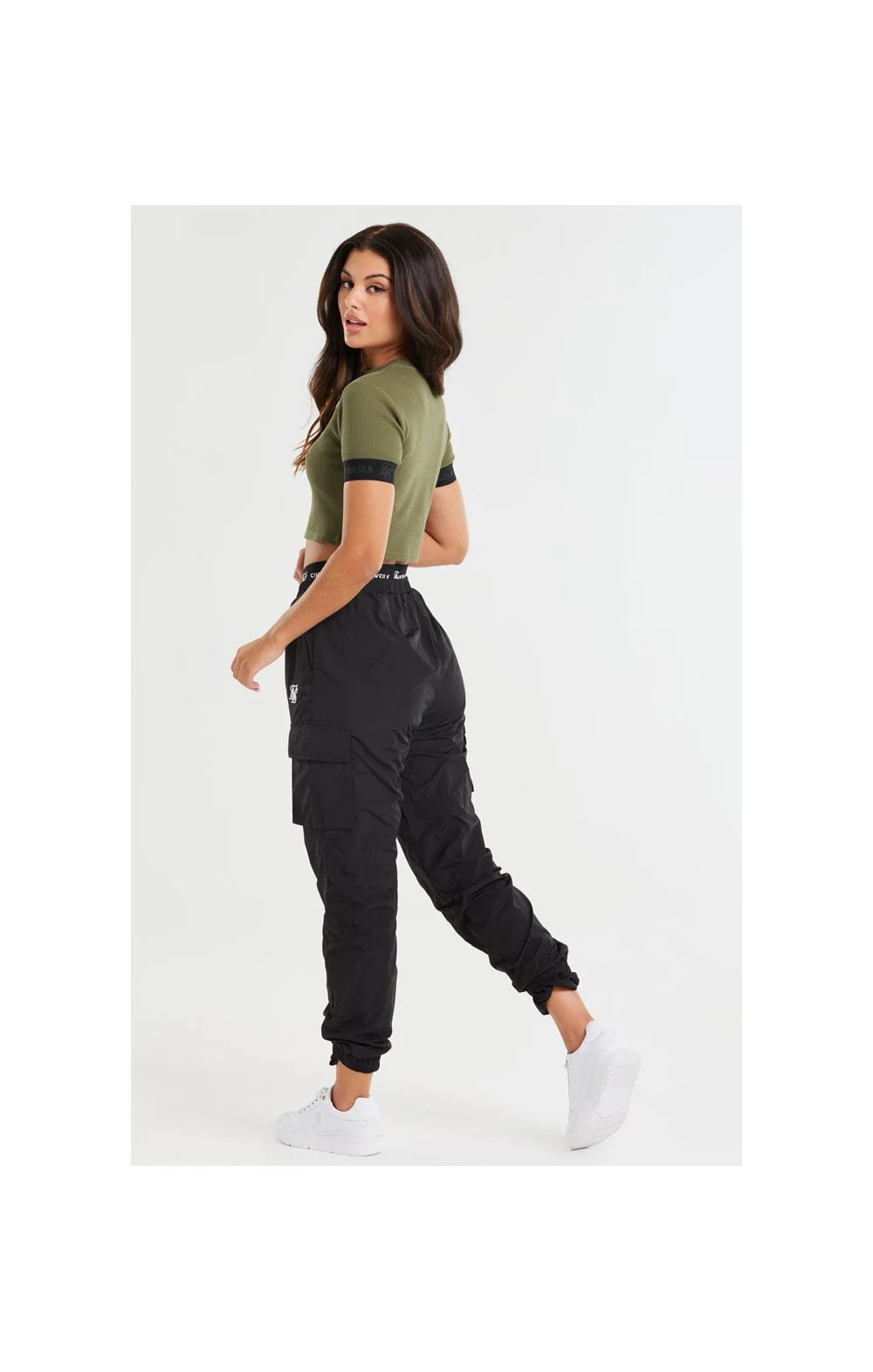 SikSilk Tech Cargo Pants - Black - Image 7