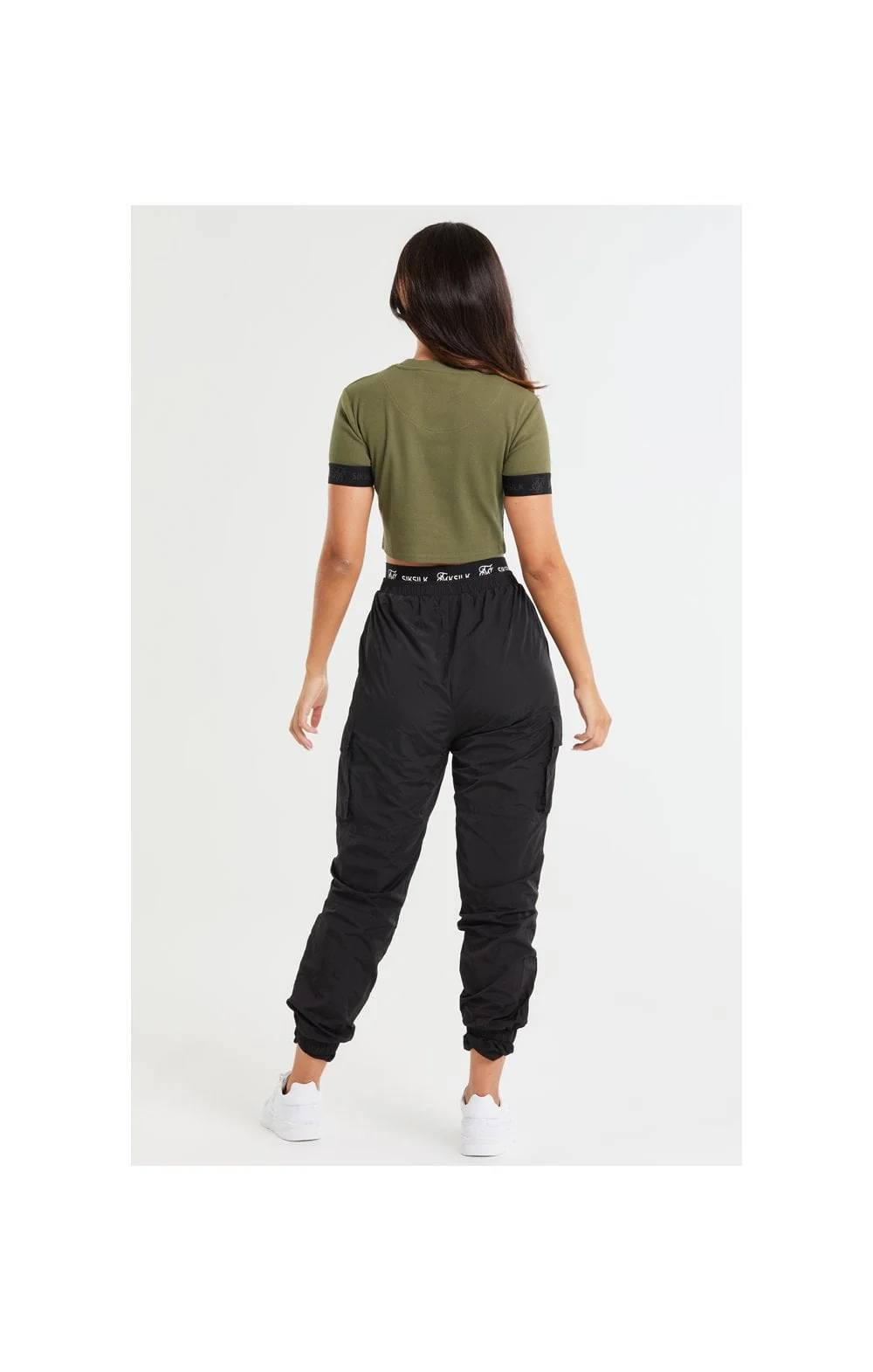 SikSilk Tech Cargo Pants - Black - Image 8