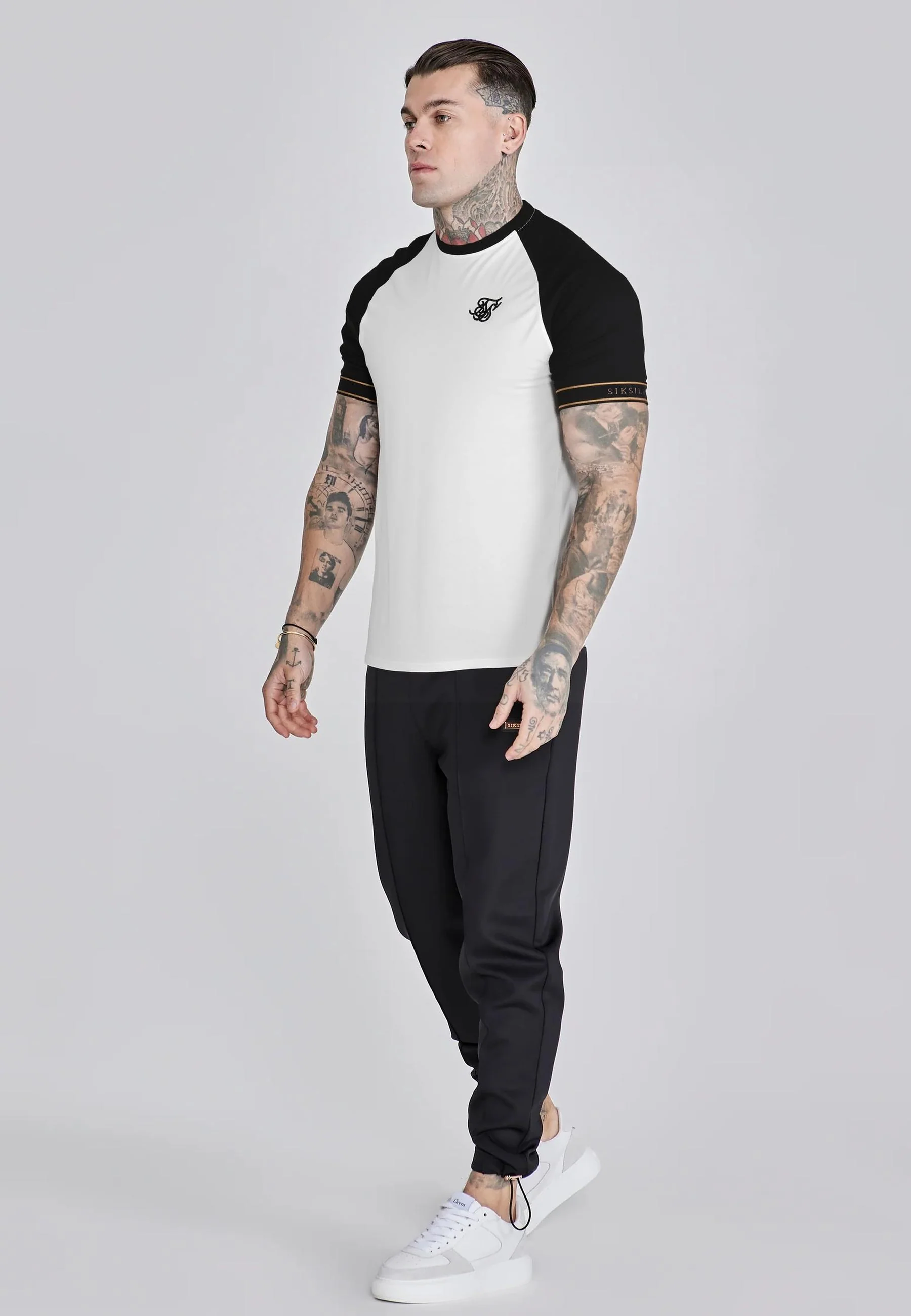 White and Black Tech T-Shirt - Image 3