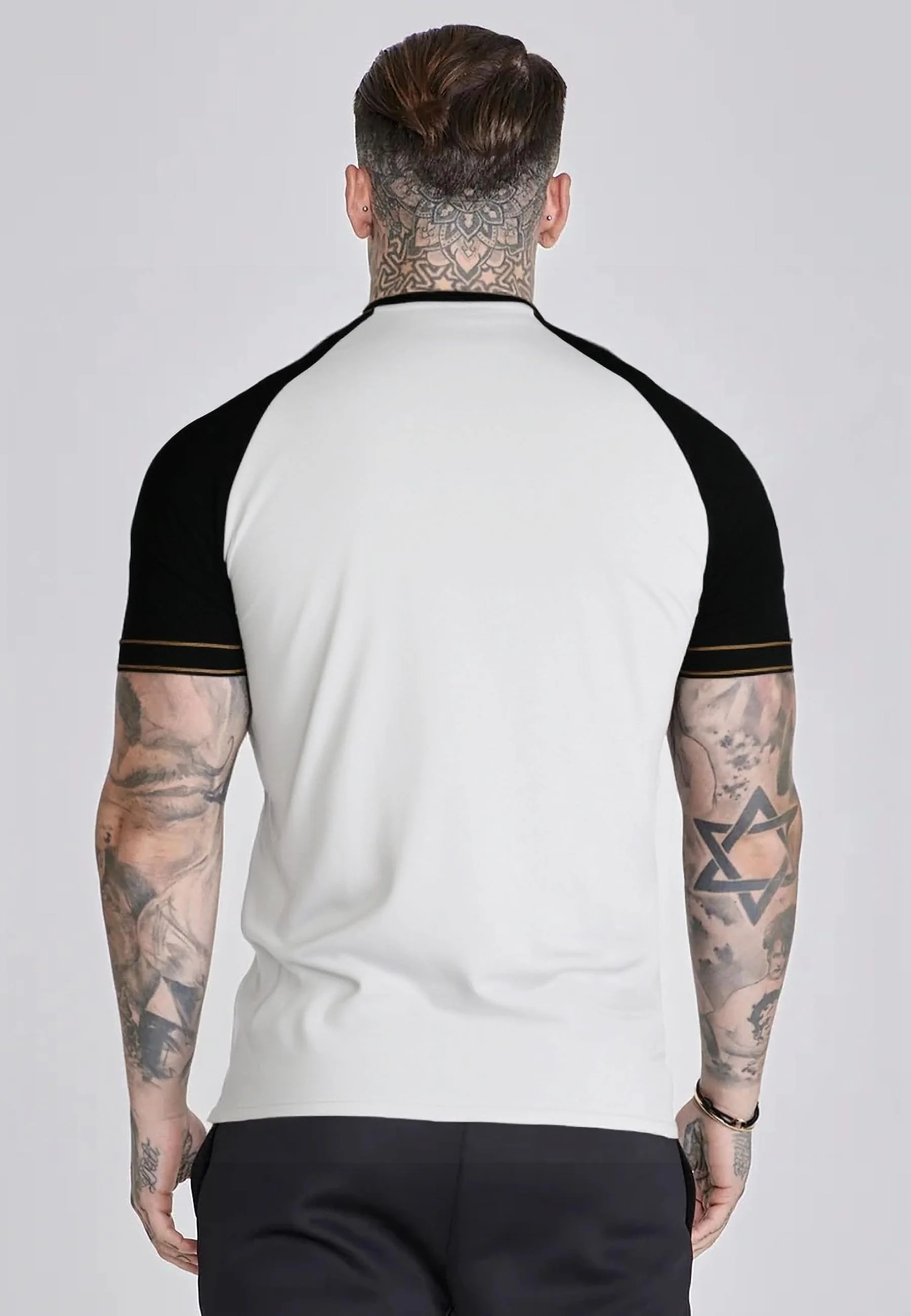 White and Black Tech T-Shirt - Image 4