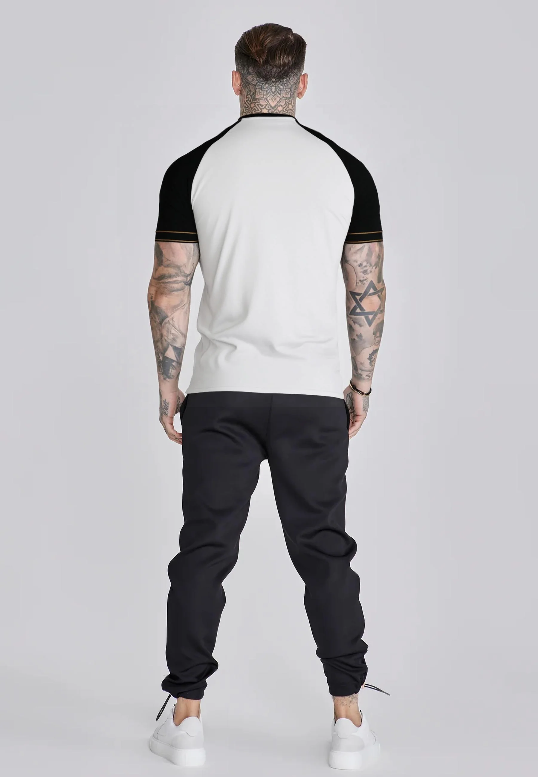 White and Black Tech T-Shirt - Image 5