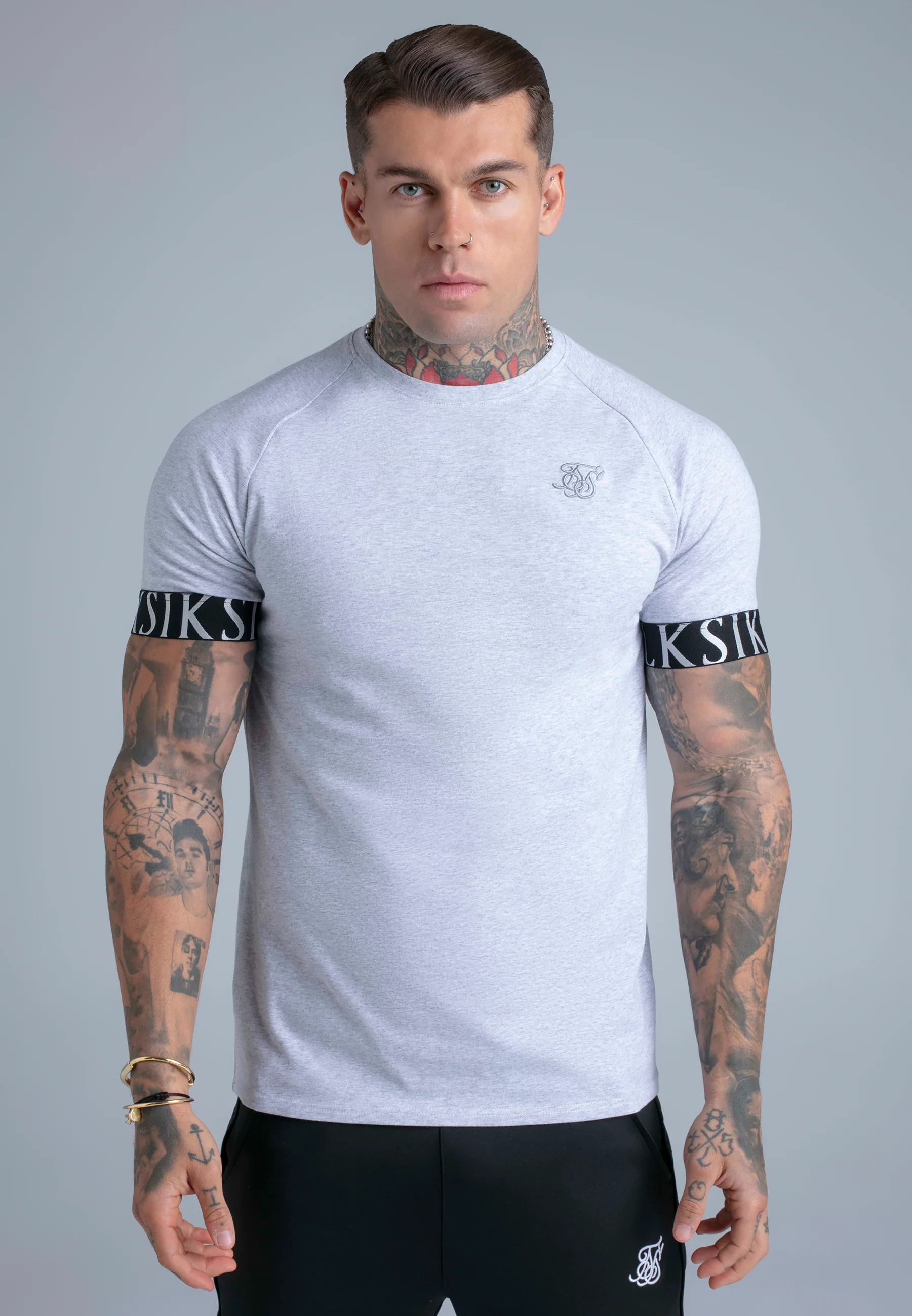 Grey Marl Tech T-Shirt