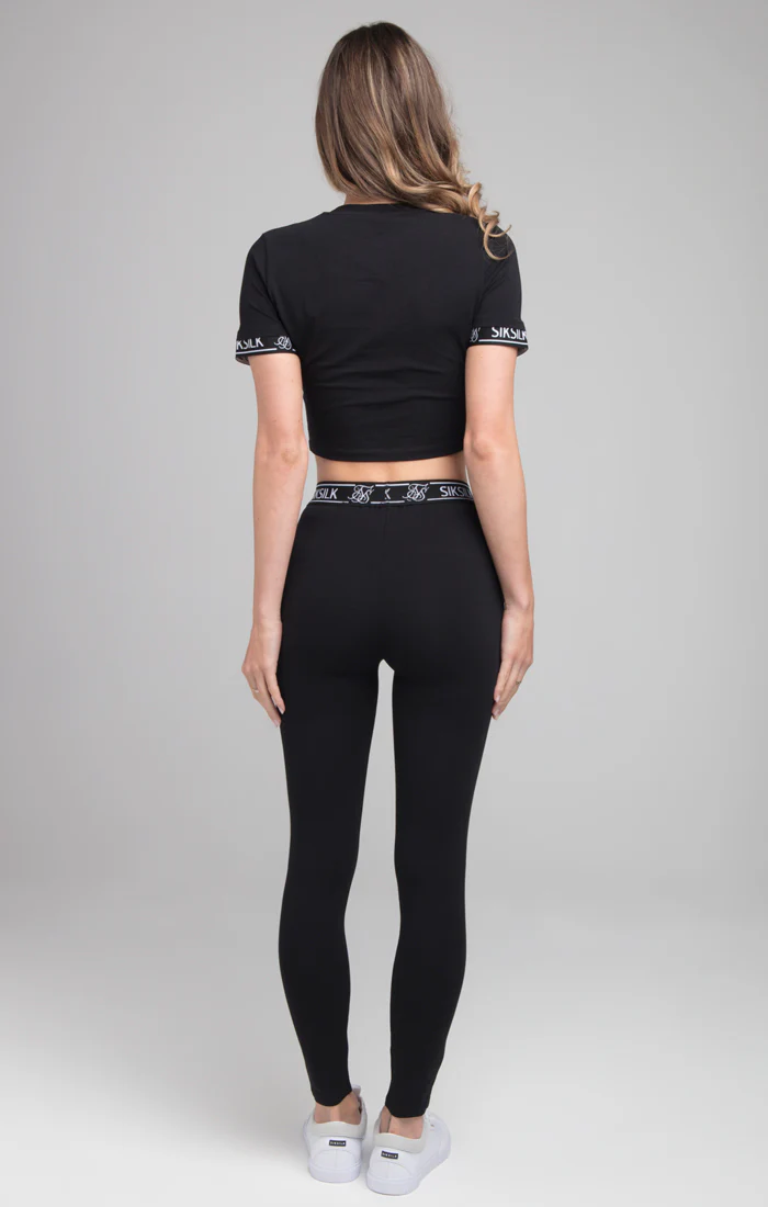 SikSilk Tech Tee - Black - Image 5