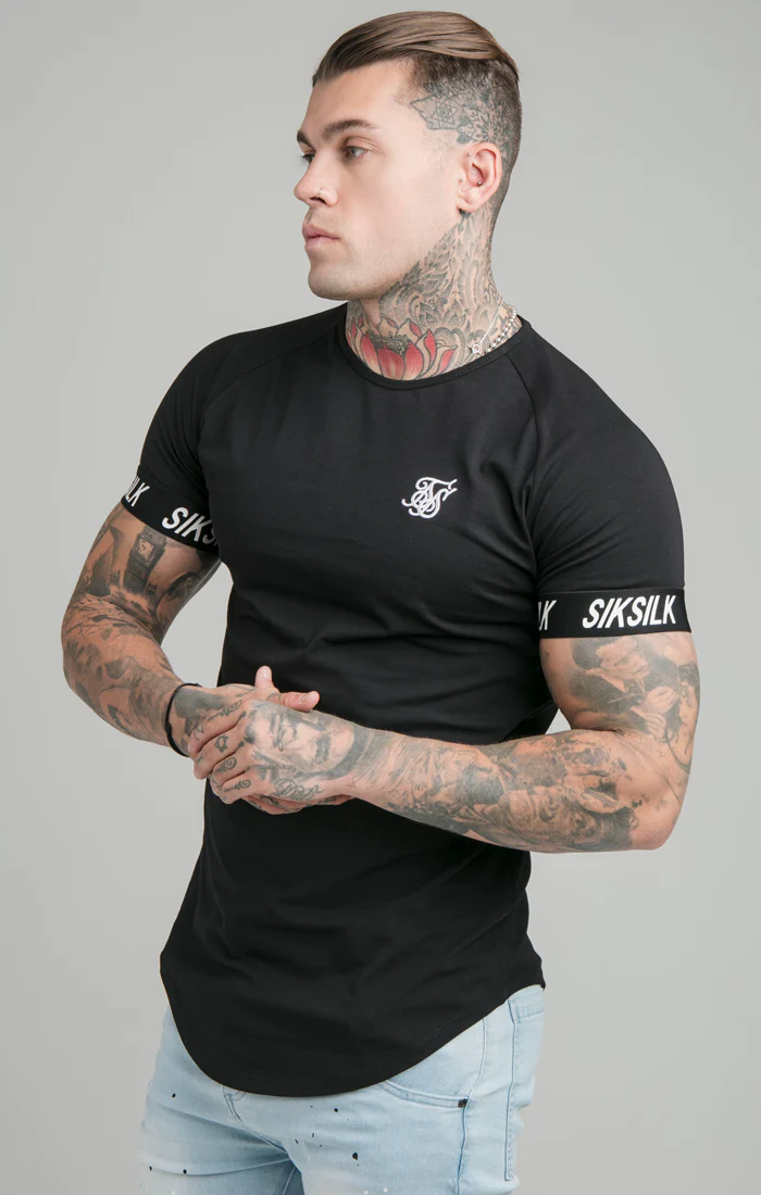 SikSilk Tech Tee - Black - Image 2