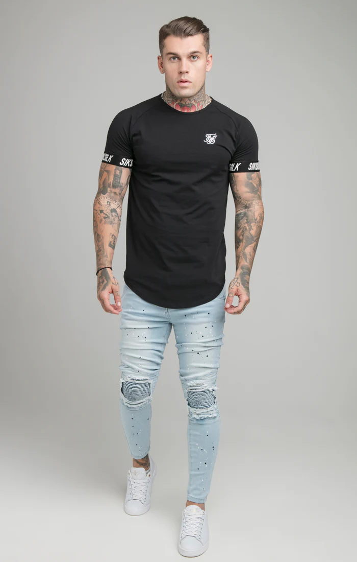 SikSilk Tech Tee - Black - Image 3