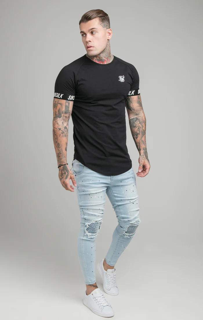 SikSilk Tech Tee - Black - Image 4