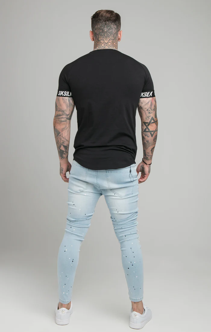 SikSilk Tech Tee - Black - Image 5