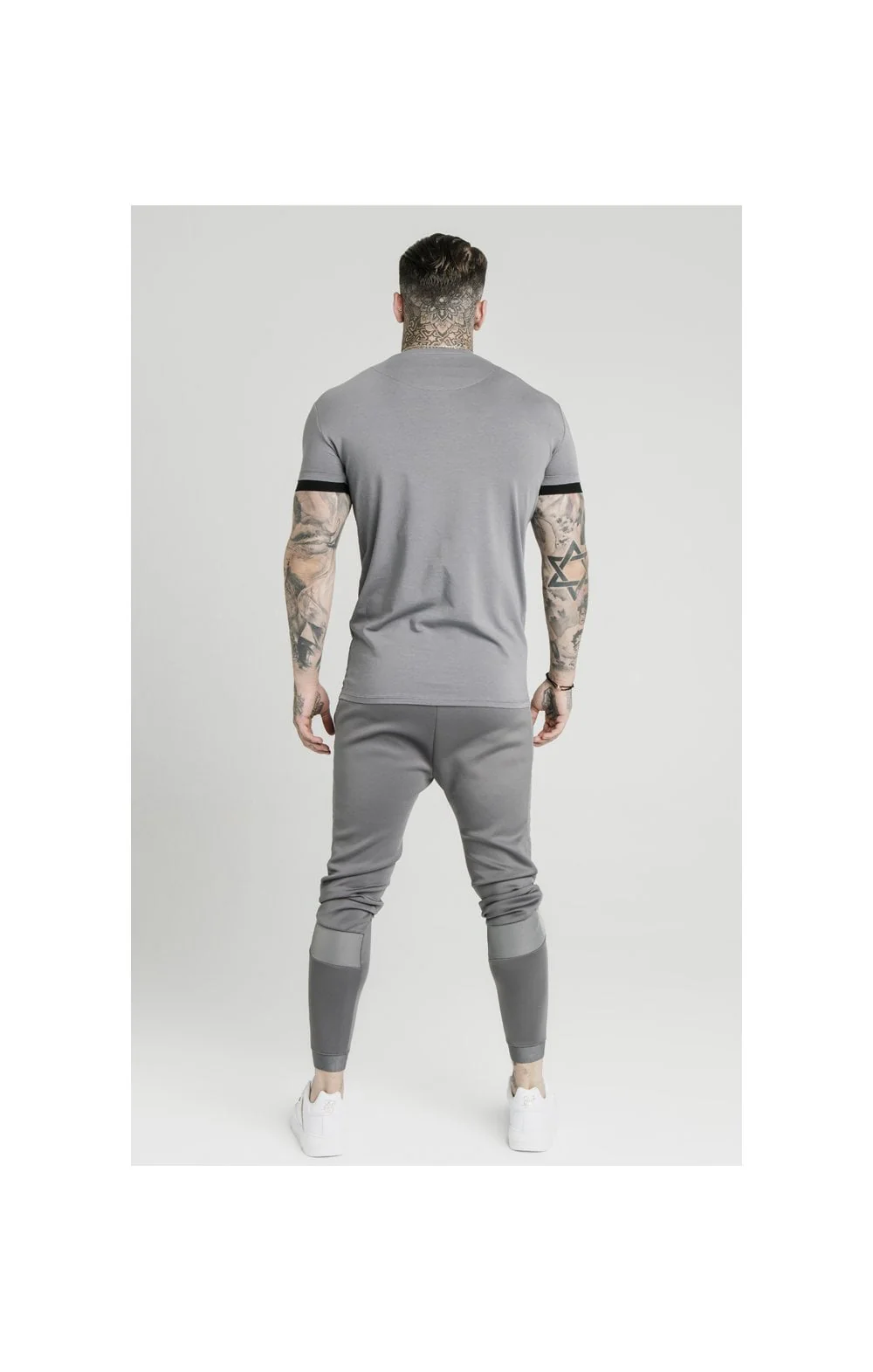 SikSilk Tech Tee - Grey - Image 5